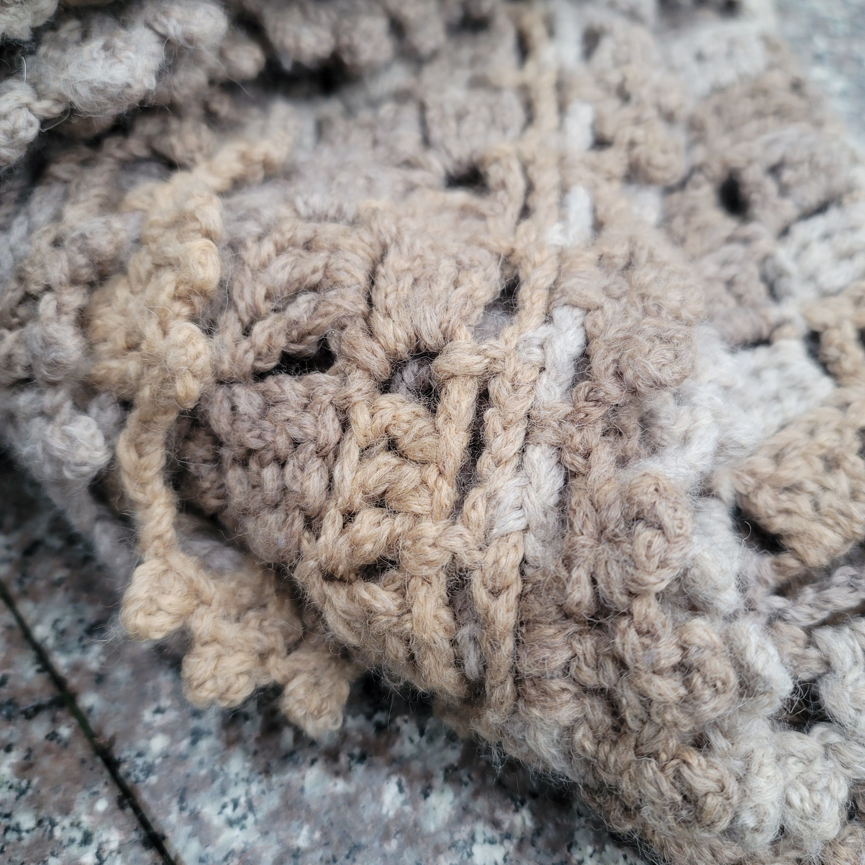 Handmade Crochet Hand-made boho scarf Size ONE SIZE - 5 Thumbnail