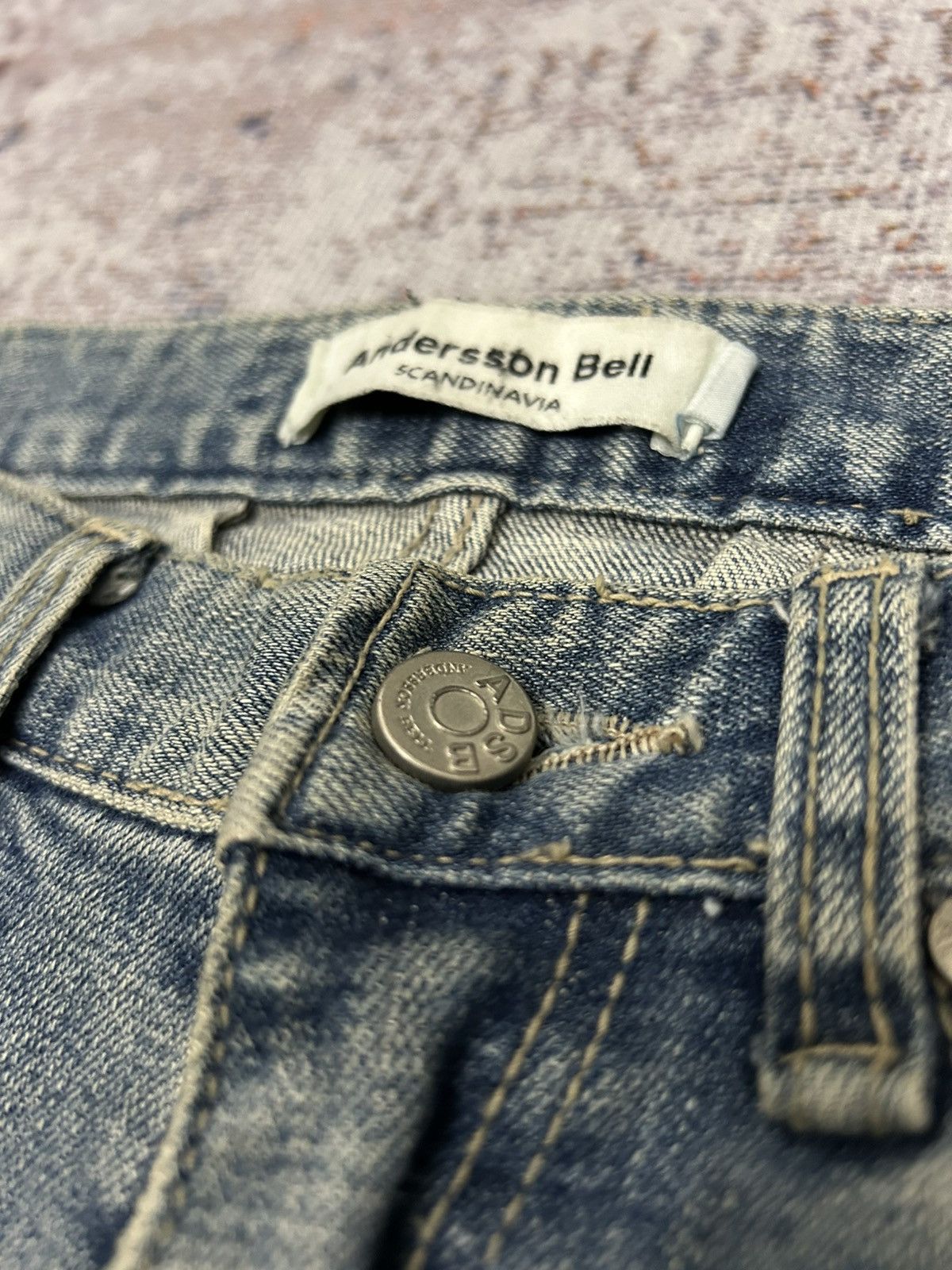 Andersson Bell Anderson Bell Scandinavia Distressed Buttom zipper Jeans Size US 29 - 12 Thumbnail