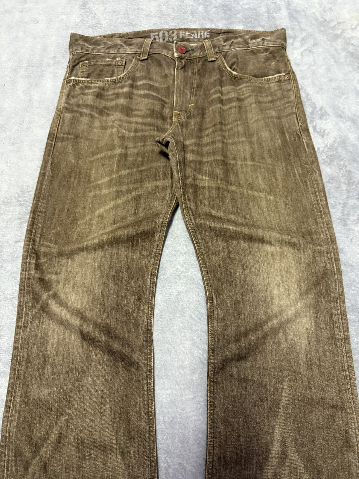 Edwin Edwin 503 Flare Faded Brown Bootcut Jeans Size US 34 / EU 50 - 3 Thumbnail