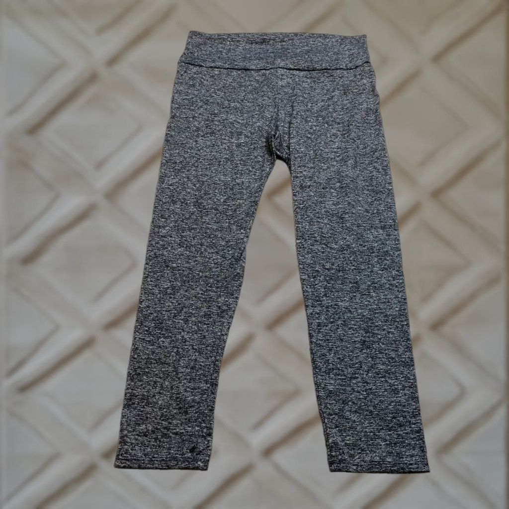 Vintage SEE YOU MONDAY Legging Yoga Pants Womens 30x26 Heather Gray Activewear Pants 30 in Gray 88% Polyester/12% Spandex Athletic Stretch Womens Size 30" / US 8 / IT 44 - 1 Thumbnail