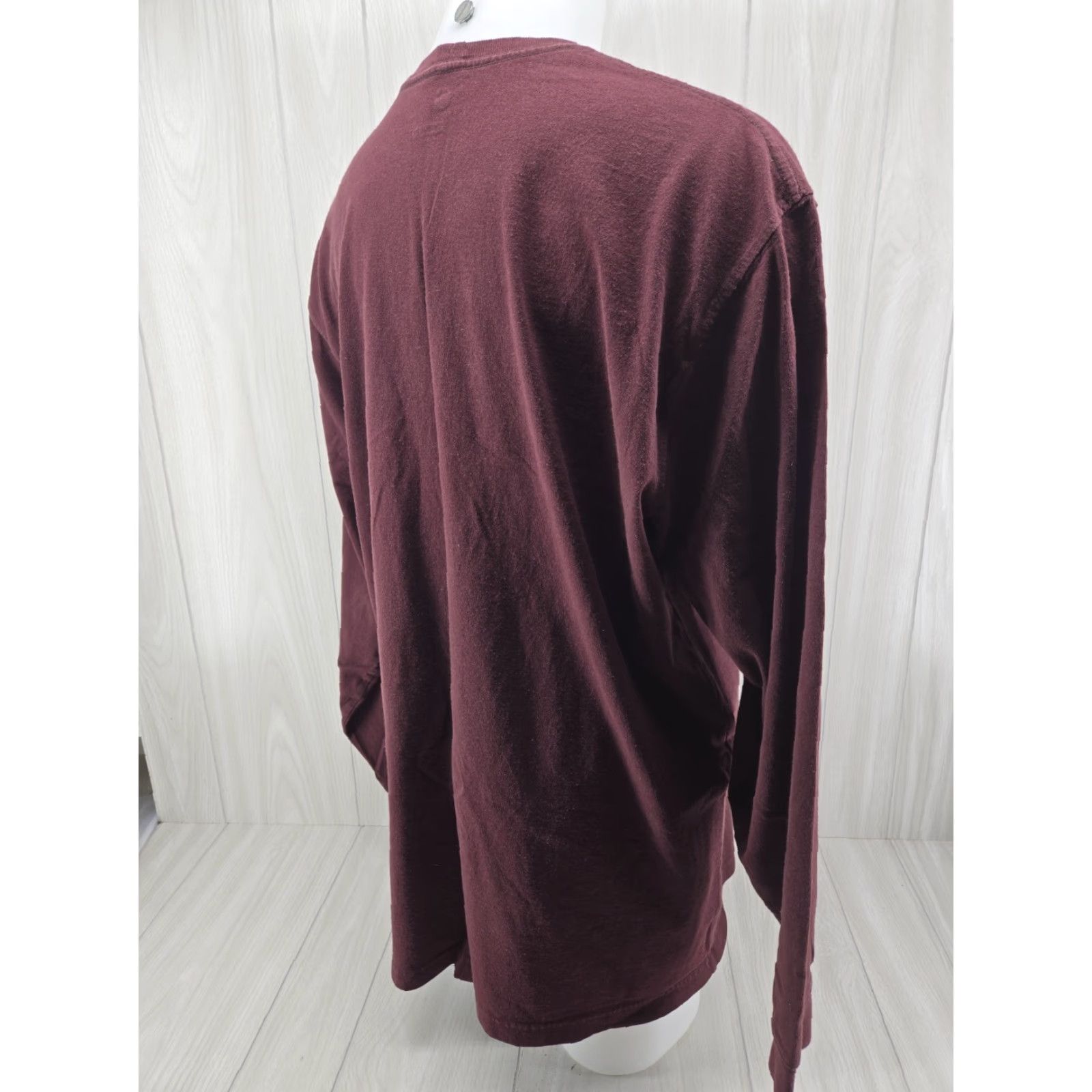 Carhartt Carhartt T-Shirt Men’s XL Tall Maroon Original Fit Long Sleeve Casual Thick Shirt Size US XL / EU 56 / 4 - 7 Thumbnail