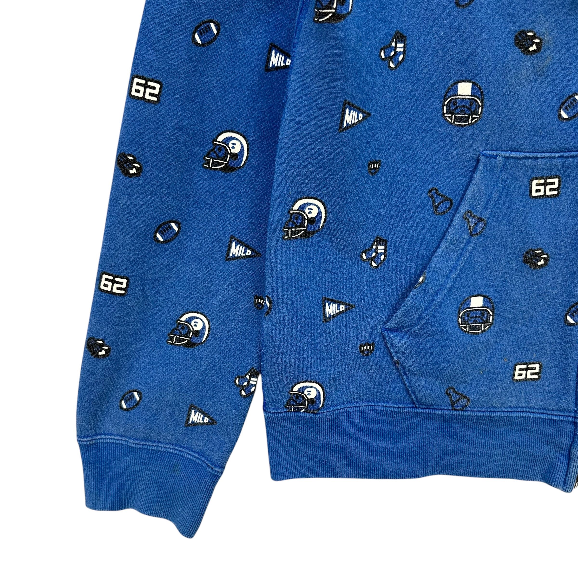 Bape BAPE Baby Milo Football Full Zip Hoodie Sweatshirt #A76-1841 Size XS / US 0-2 / IT 36-38 - 5 Thumbnail