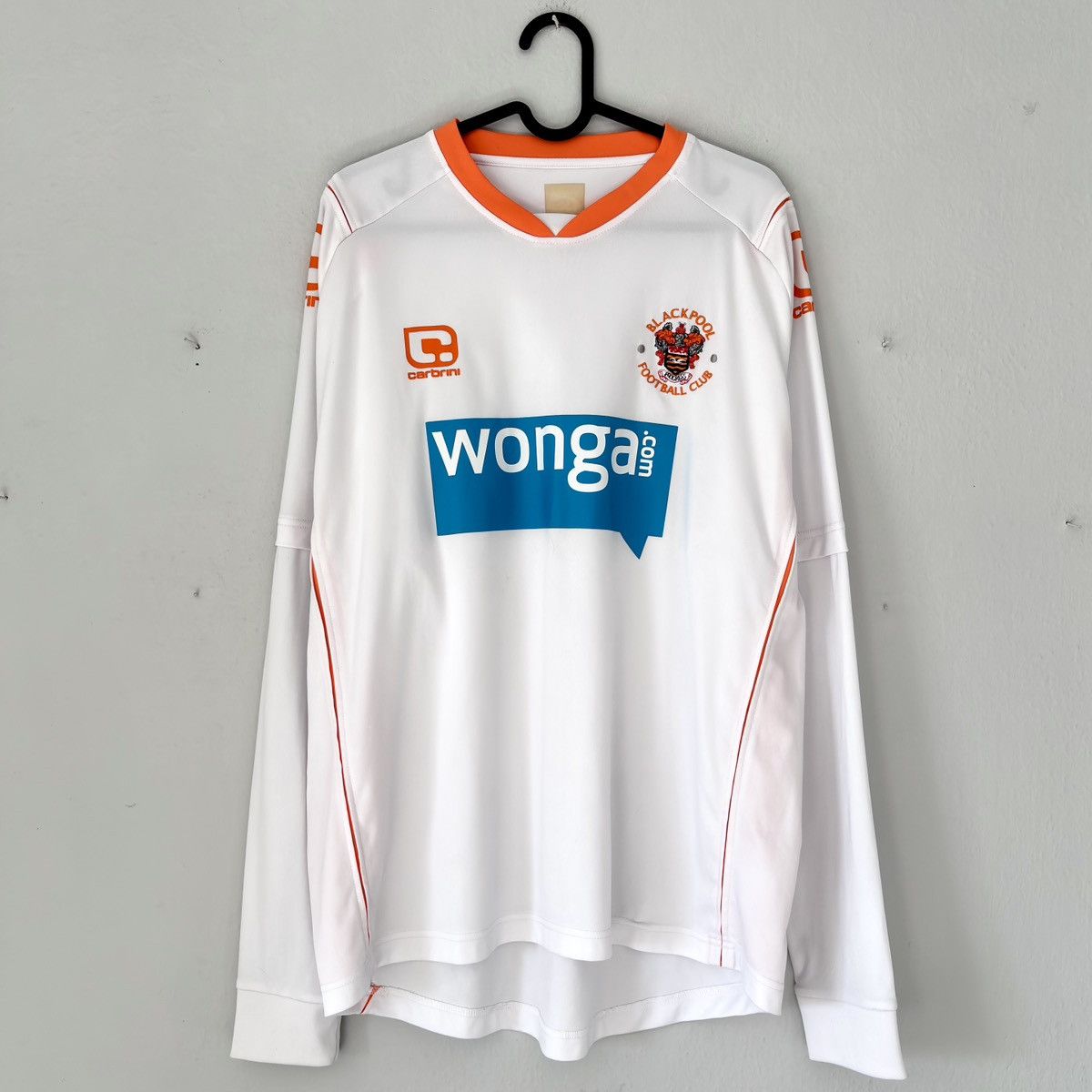 2010 2011 Blackpool Away Kit Soccer Jersey Shirt Tee Long UK