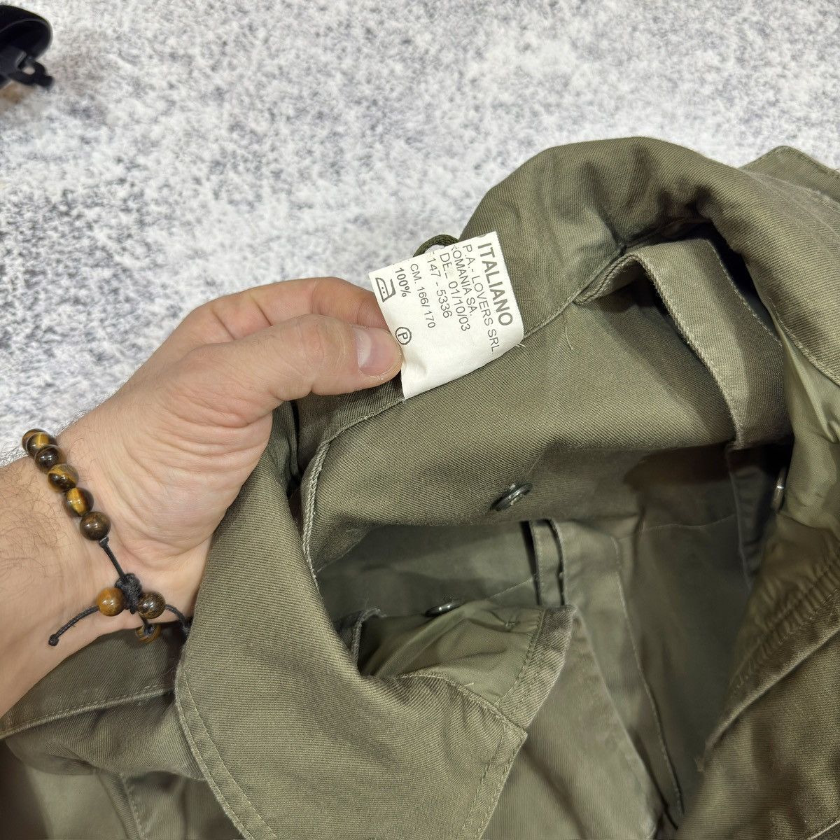 Vintage Military Italian Army Field Coat 52 size L Size US L / EU 52-54 / 3 - 6 Thumbnail