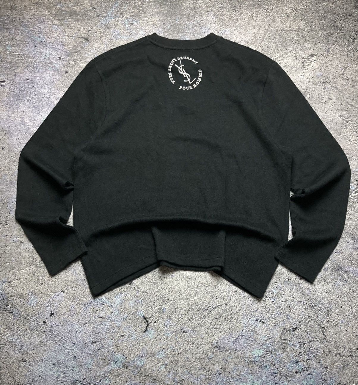 Vintage × Yves Saint Laurent Sweatshirt Yves Saint Laurent Big Logo Streetwear Vintage Size US XL / EU 56 / 4 - 9 Thumbnail