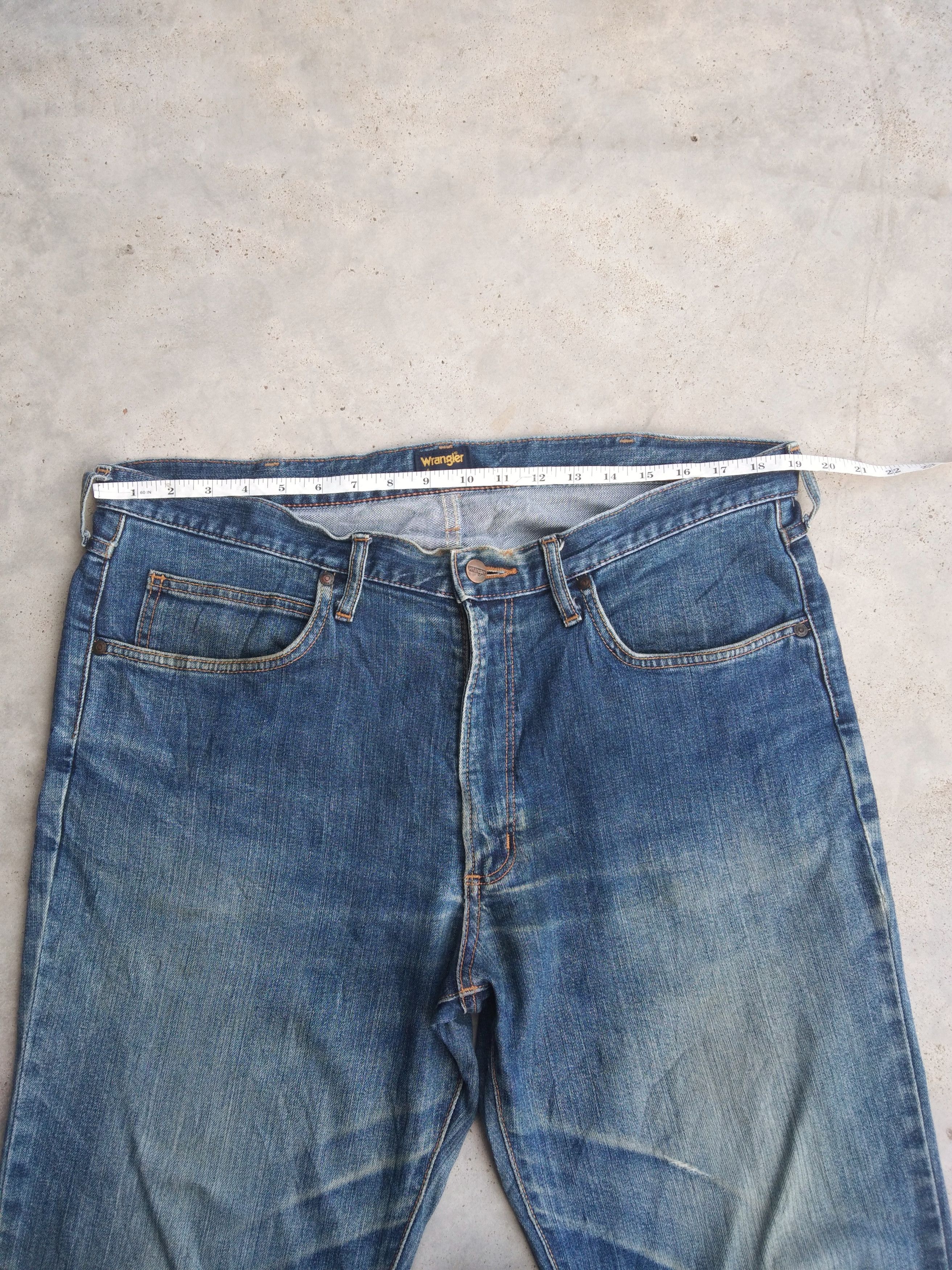 Japanese Brand Vintage Wrangler Distressed Jeans 38 Size US 38 / EU 54 - 5 Thumbnail