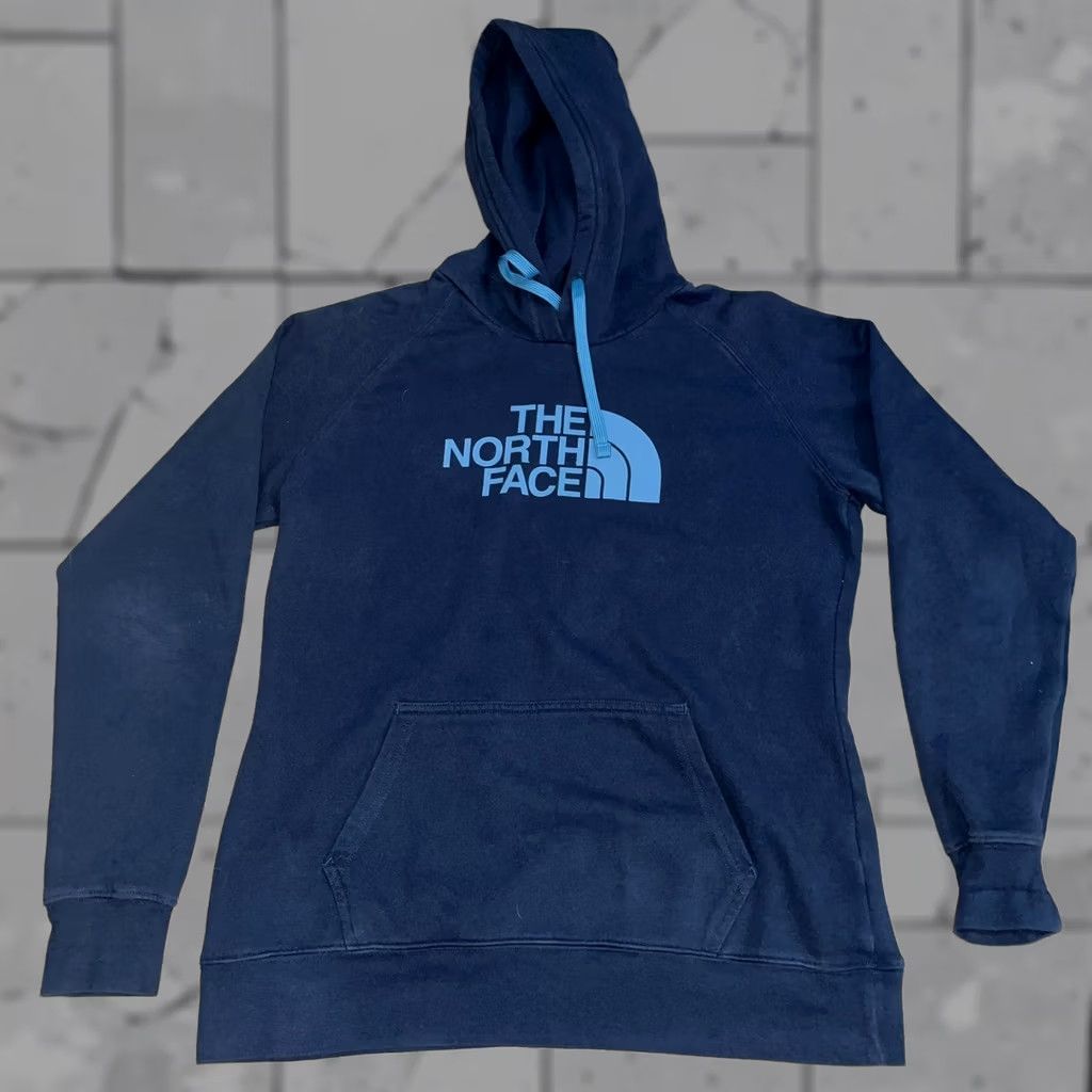 The North Face The North Face pullover hoodie Size L blue Womens Size L / US 10 / IT 46 - 1 Thumbnail