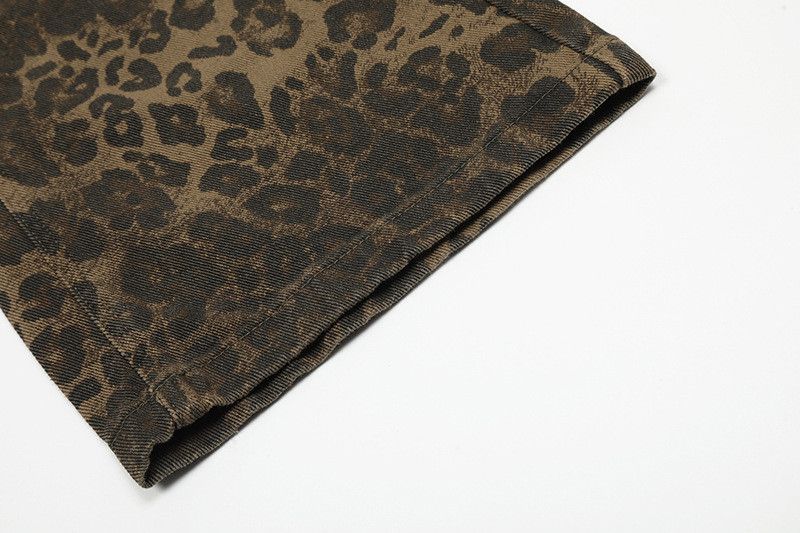 Vintage American retro men's loose leopard print jeans Size US 32 / EU 48 - 6 Thumbnail