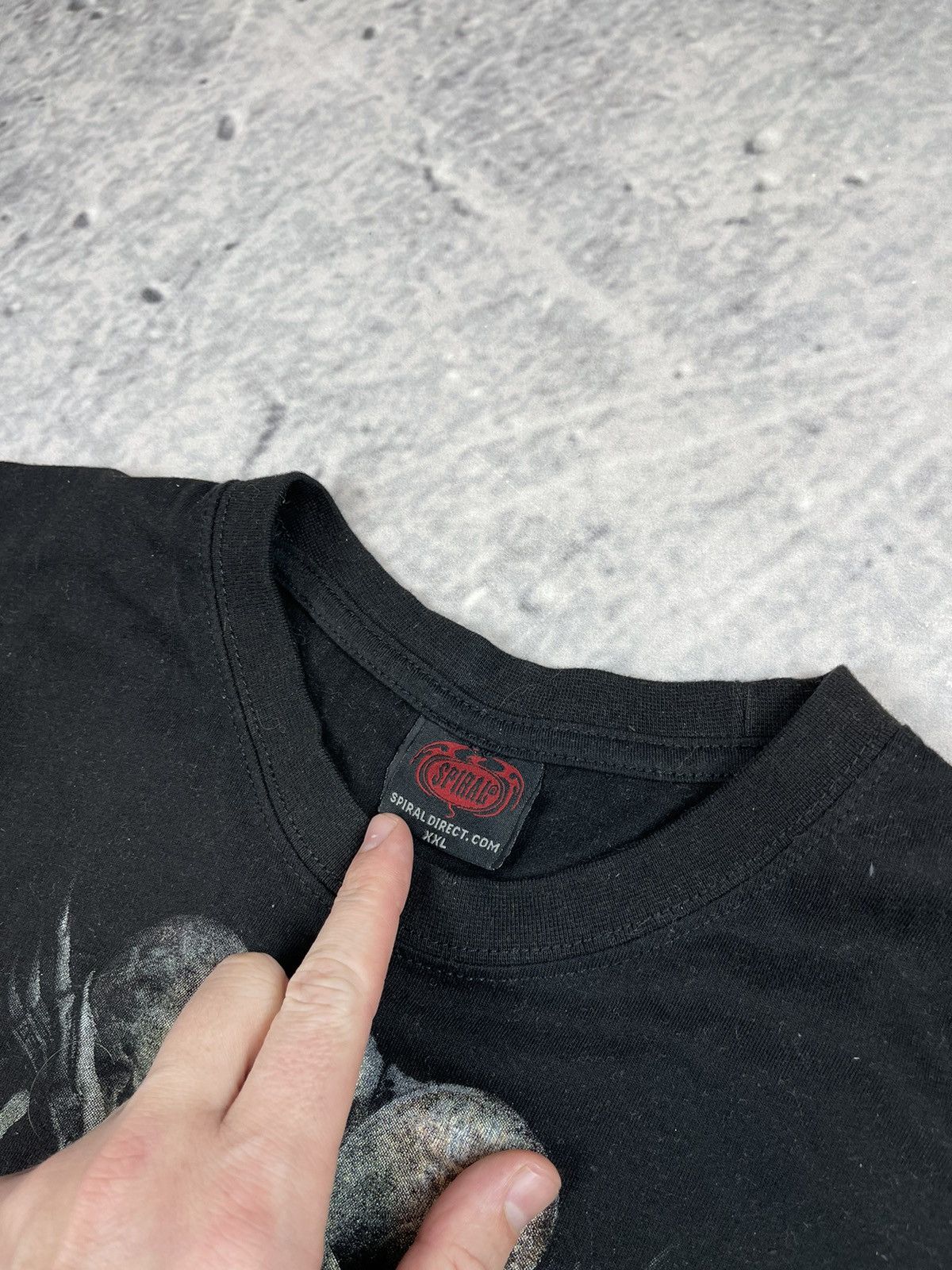 Vintage ☠️Spiral big logo tee skull rock Size US XL / EU 56 / 4 - 3 Thumbnail