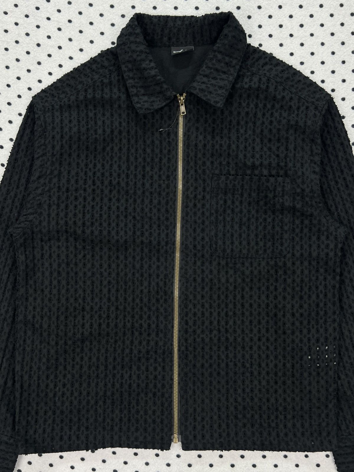 Japanese Brand Workman Colors Textured Perforated Zip Jacket Size US S / EU 44-46 / 1 - 3 Thumbnail