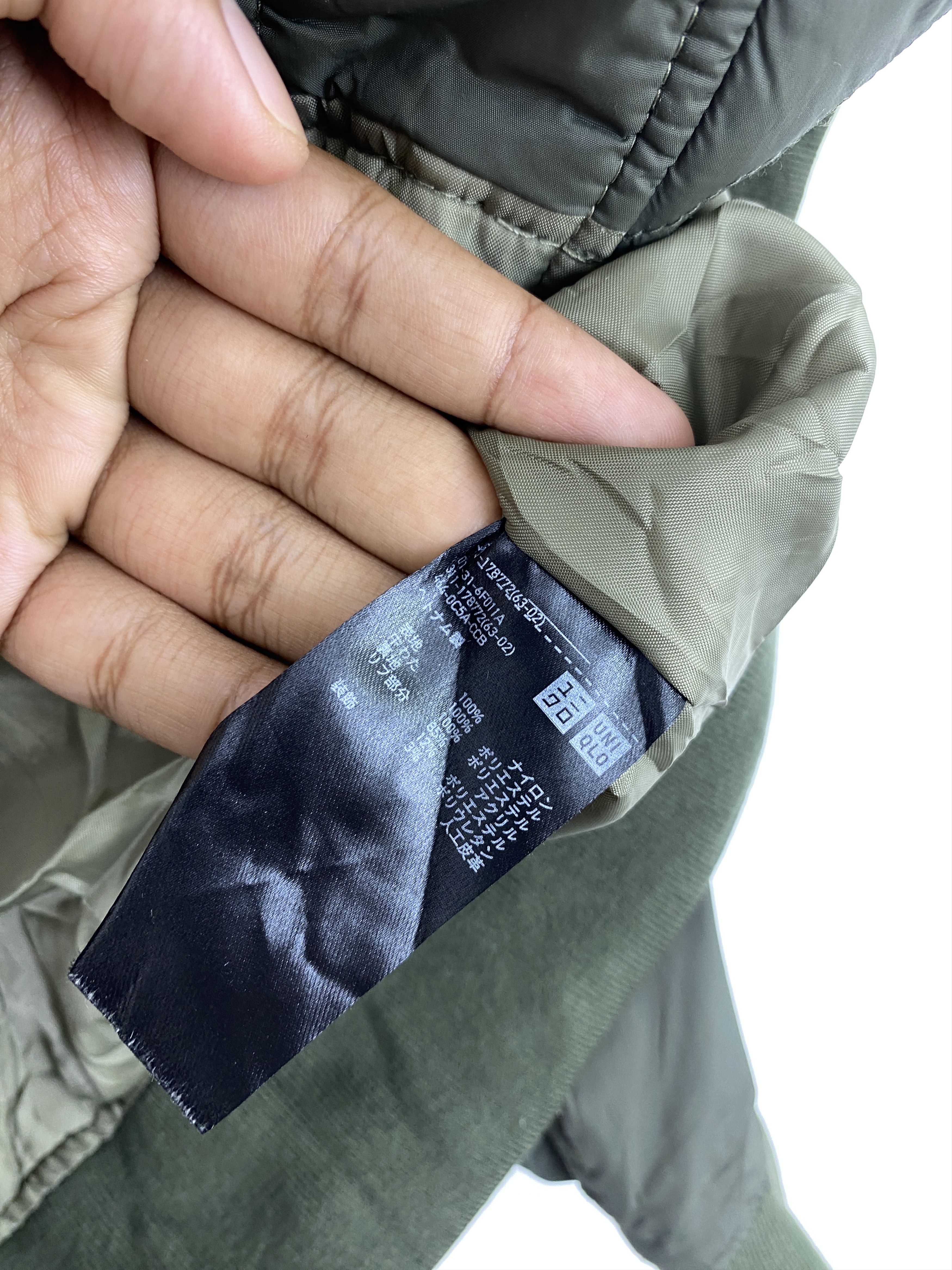 Uniqlo MA-1 Blouson Bomber Olive Green Jacket JA0191