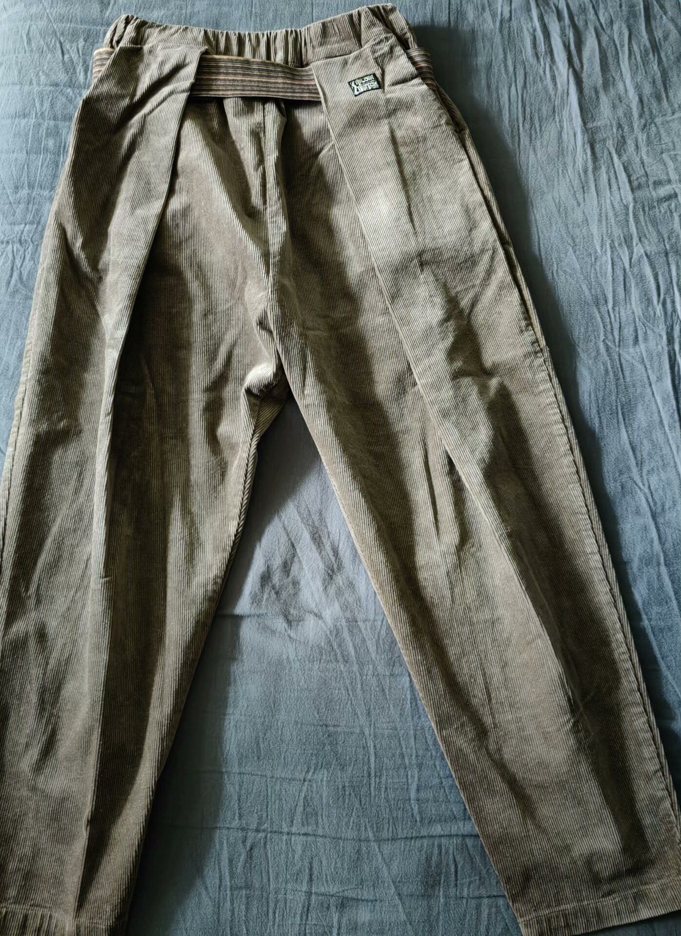 Kapital Kapital Velcro Elastic Waist Corduroy Pants Size US 28 / EU 44 - 1 Thumbnail