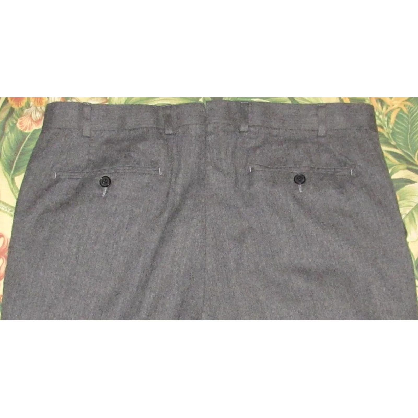Suitsupply Suitsupply Milano Wool Grey Flannel Dress Pants 36 x 30 Dress Pants Mens 36 Grey Wool Flannel Inseam 30 Regular 36 Size 36R - 4 Thumbnail