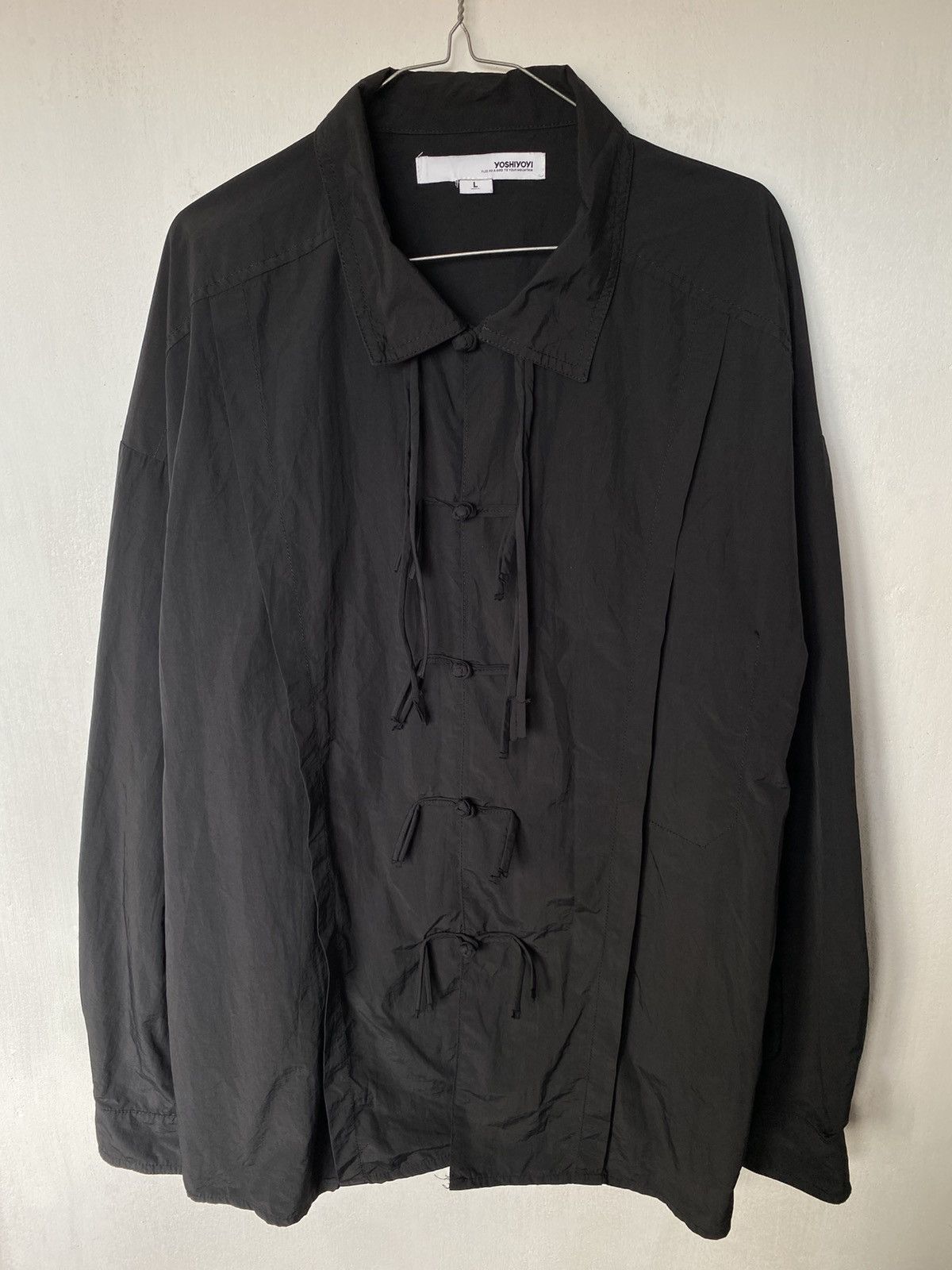 Issey Miyake Yoshiyoyi Nylon Chinese Traditional Style Shirt Size US L / EU 52-54 / 3 - 4 Thumbnail