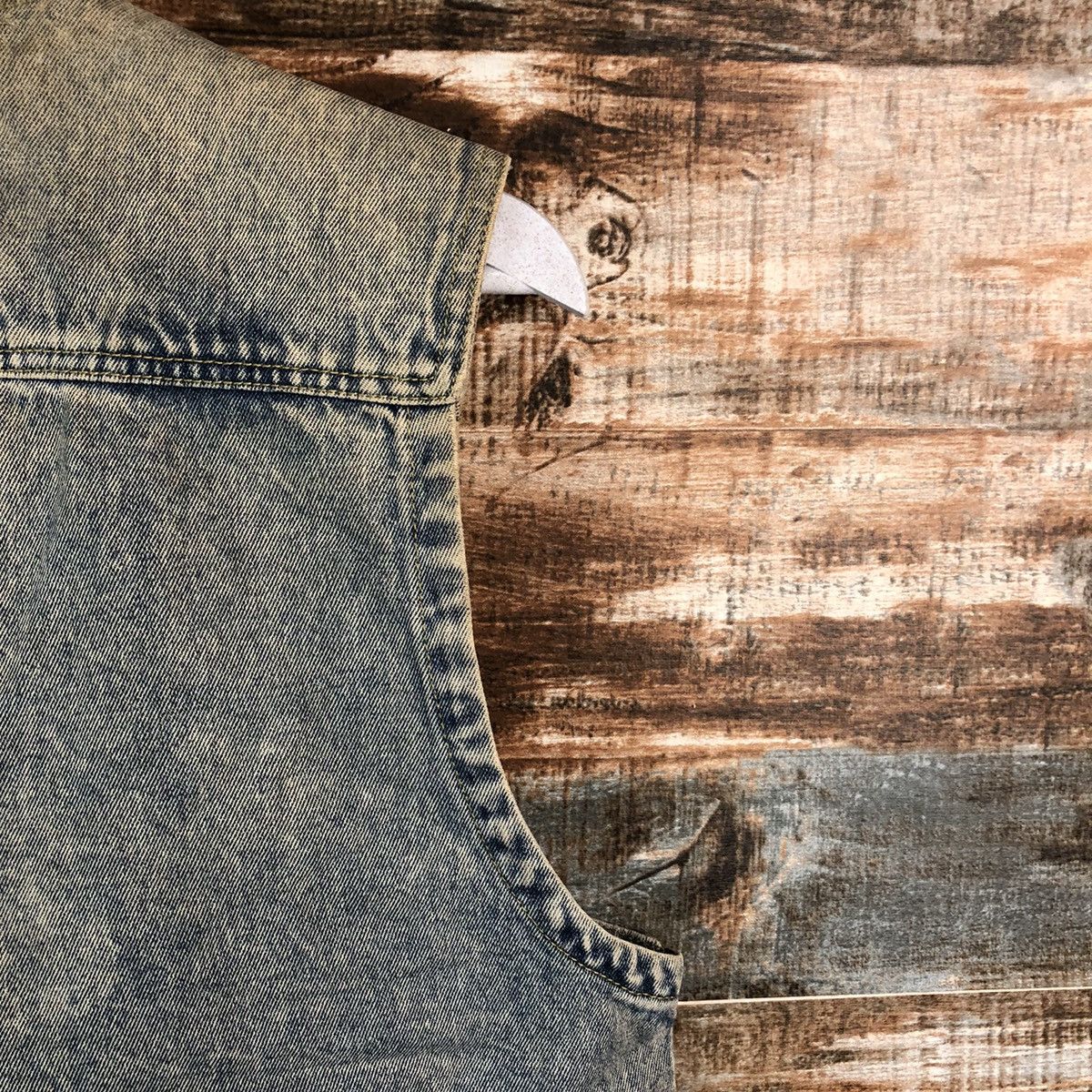 Japanese Brand Manx Blue Denim vintage Jacket Vest #A2511 Size US XL / EU 56 / 4 - 18 Thumbnail
