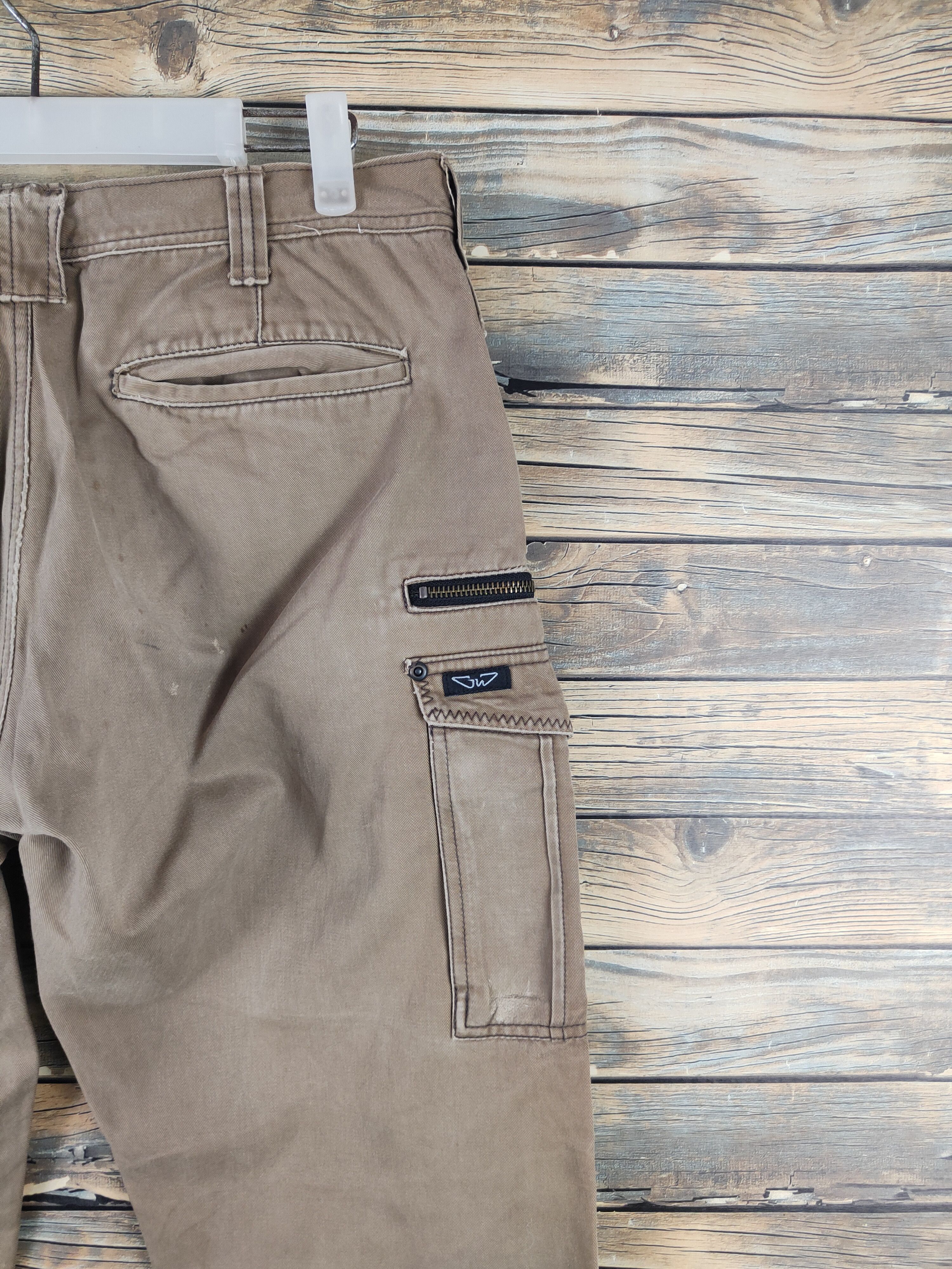 Japanese Brand DL GW Beige Multipocket Cargo Pants #46-256T Size US 32 / EU 48 - 10 Thumbnail