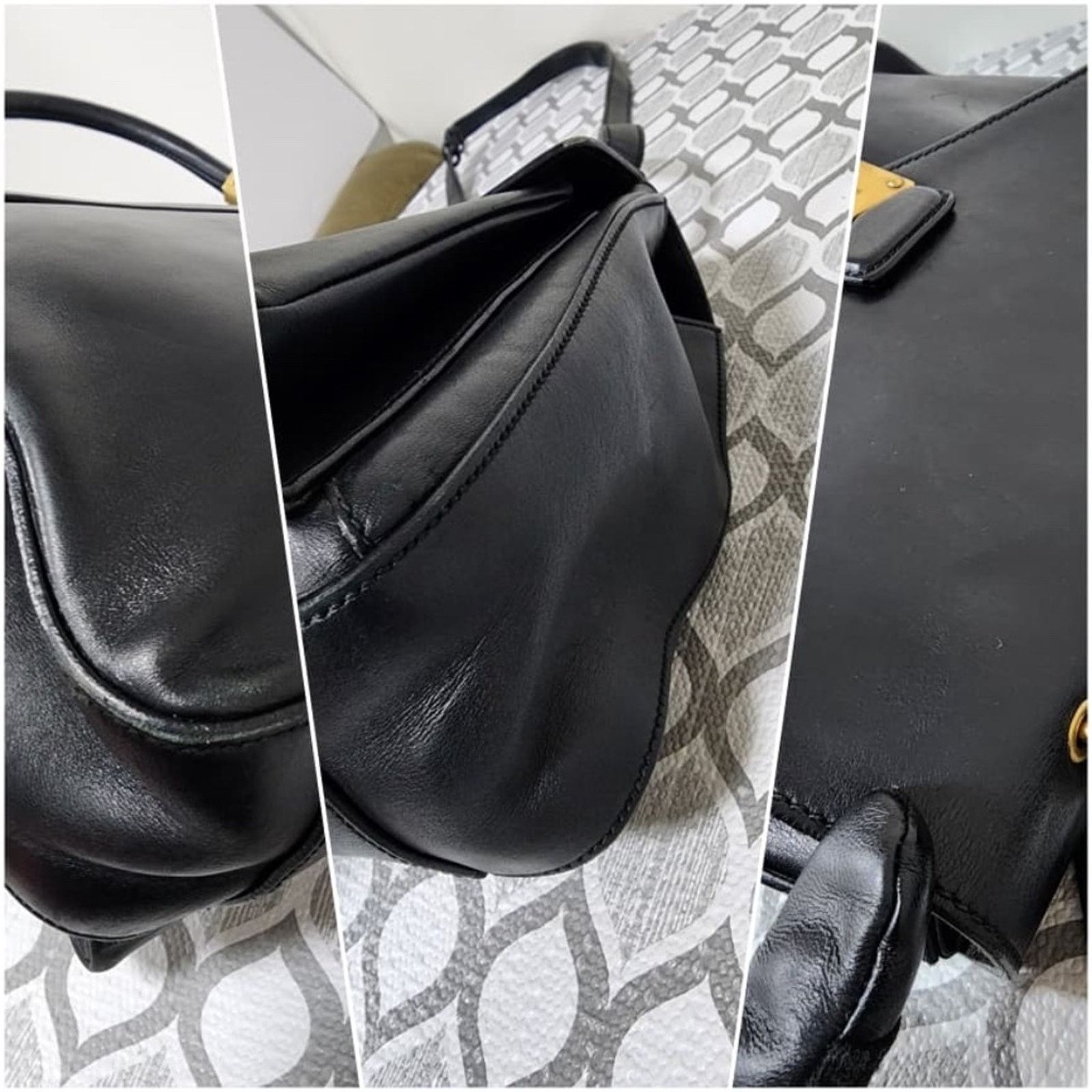 Yves Saint Laurent Saint Laurent Vintage Leather Envelope Dandy Flap Top Handle Size ONE SIZE - 4 Thumbnail