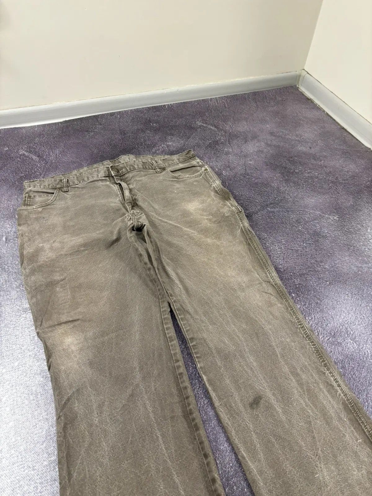 Dickies × Vintage Vintage Dickies USA Carpenter Khaki Work Hype Baggy Pants Size US 40 / EU 56 - 7 Thumbnail