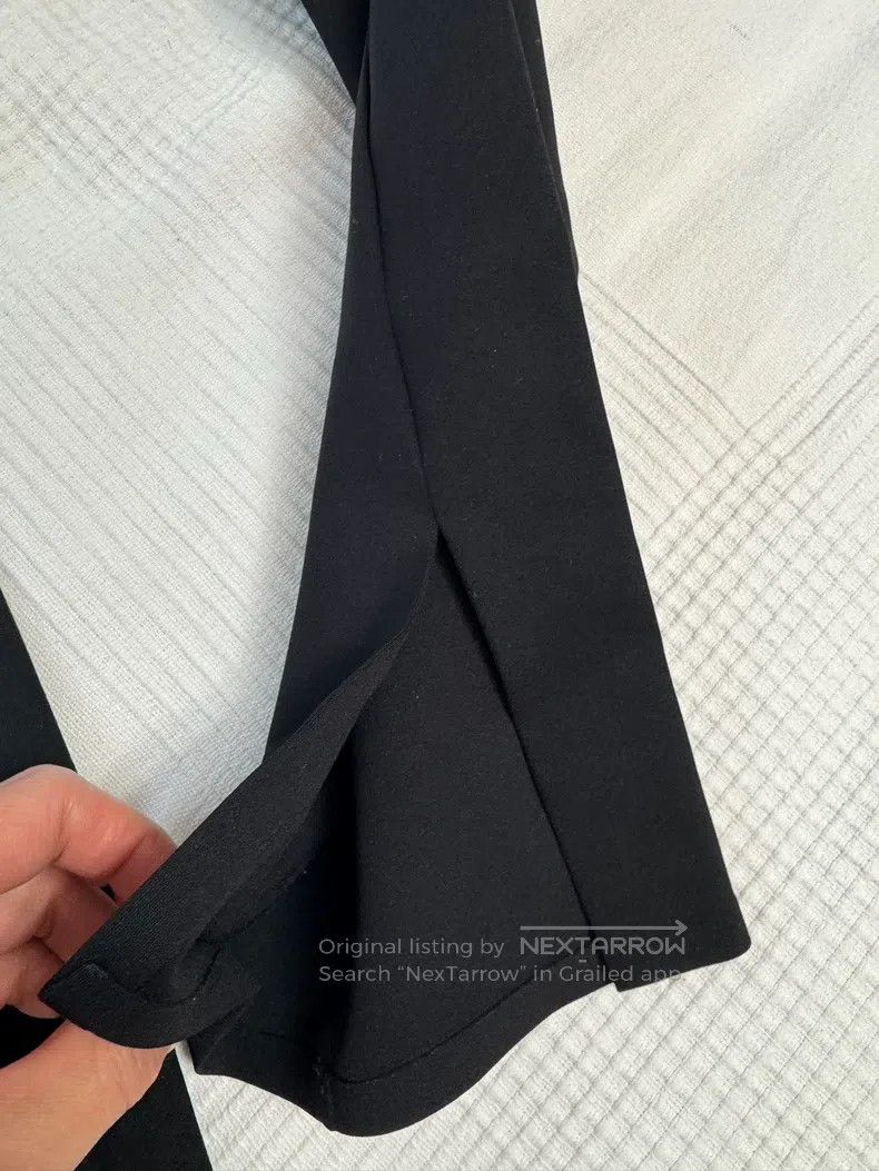 The Row The row size xs Black Straight Leg Split Pants Size 23" - 3 Thumbnail