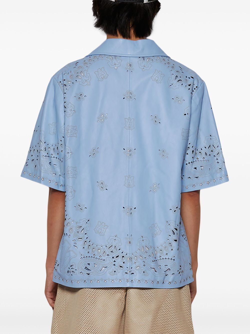 Amiri o1s1wg110525 Bandana Shirt in Blue Size US L / EU 52-54 / 3 - 4 Thumbnail