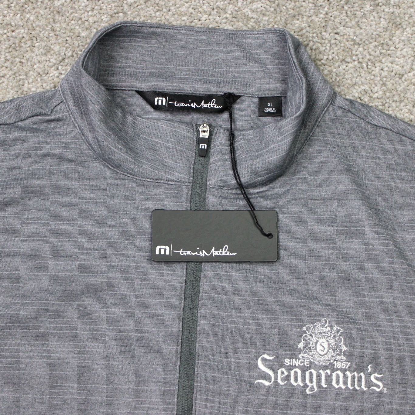 TravisMathew Travis Mathew Sweatshirt Womens XL Gray 1/4 Zip Long Sleeve NWT Golf Activewear Mock Neck Pullover Casual Size XL / US 12-14 / IT 48-50 - 5 Thumbnail