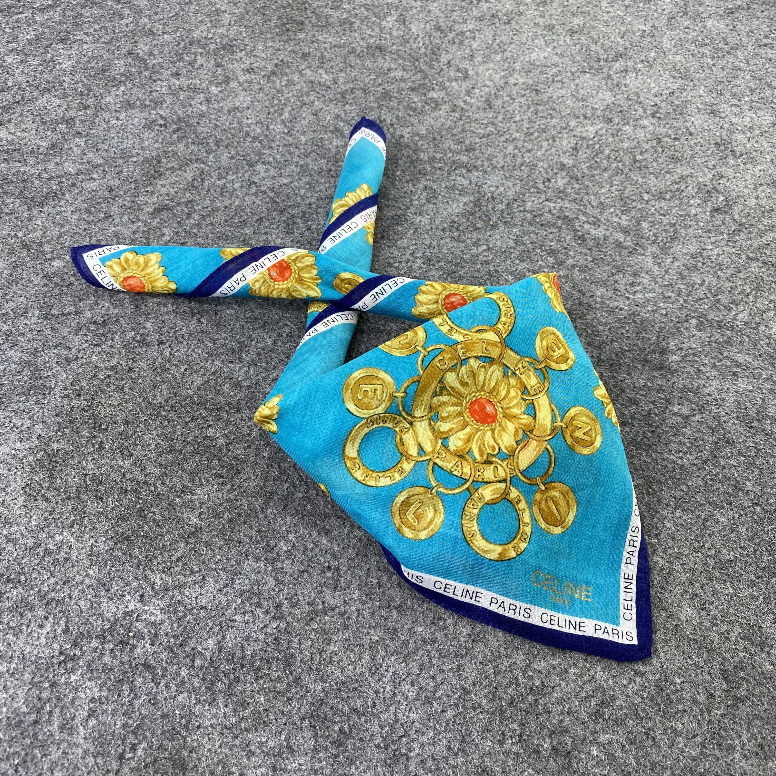 Celine Celine Handkerchief / Bandana / Neckerchief / Headscarf-B973 Size ONE SIZE - 1 Thumbnail