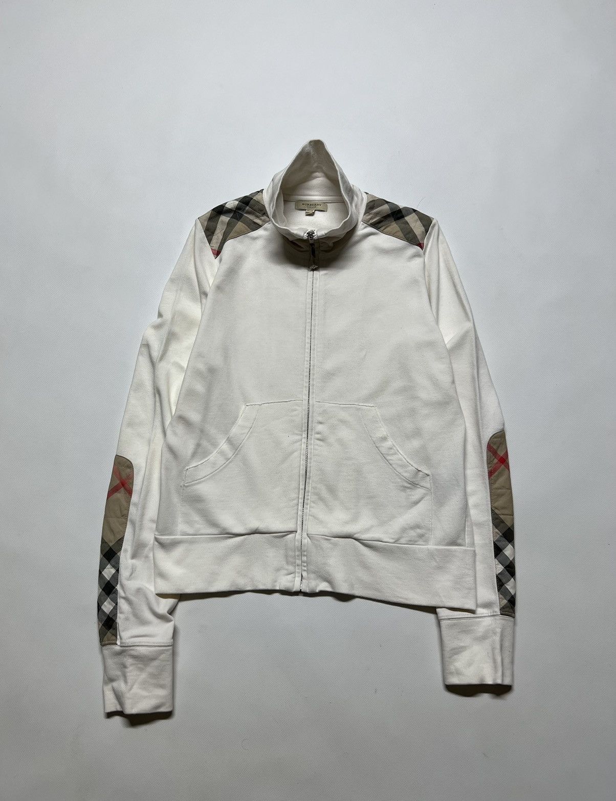 Burberry × Vintage Vintage Y2k Burberry London 🤍 Nova Check Zip Sweatshirt 00’s Size M / US 6-8 / IT 42-44 - 2 Thumbnail