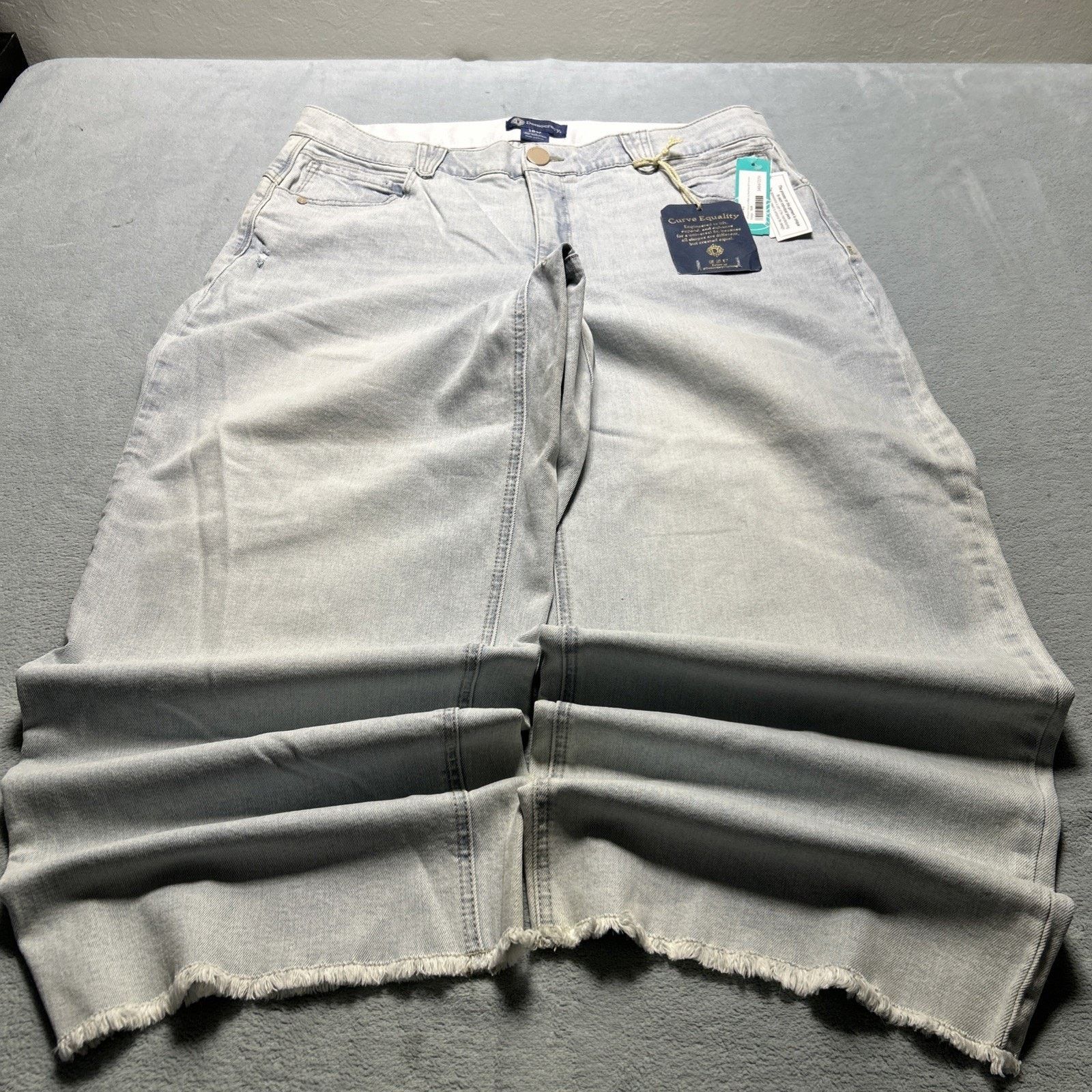 JNCO Beyond Baggy Jeans Women 16w 39x27 Raw Hem Hamilton Wide Leg Size 38" / US 16 / IT 52 - 1 Thumbnail