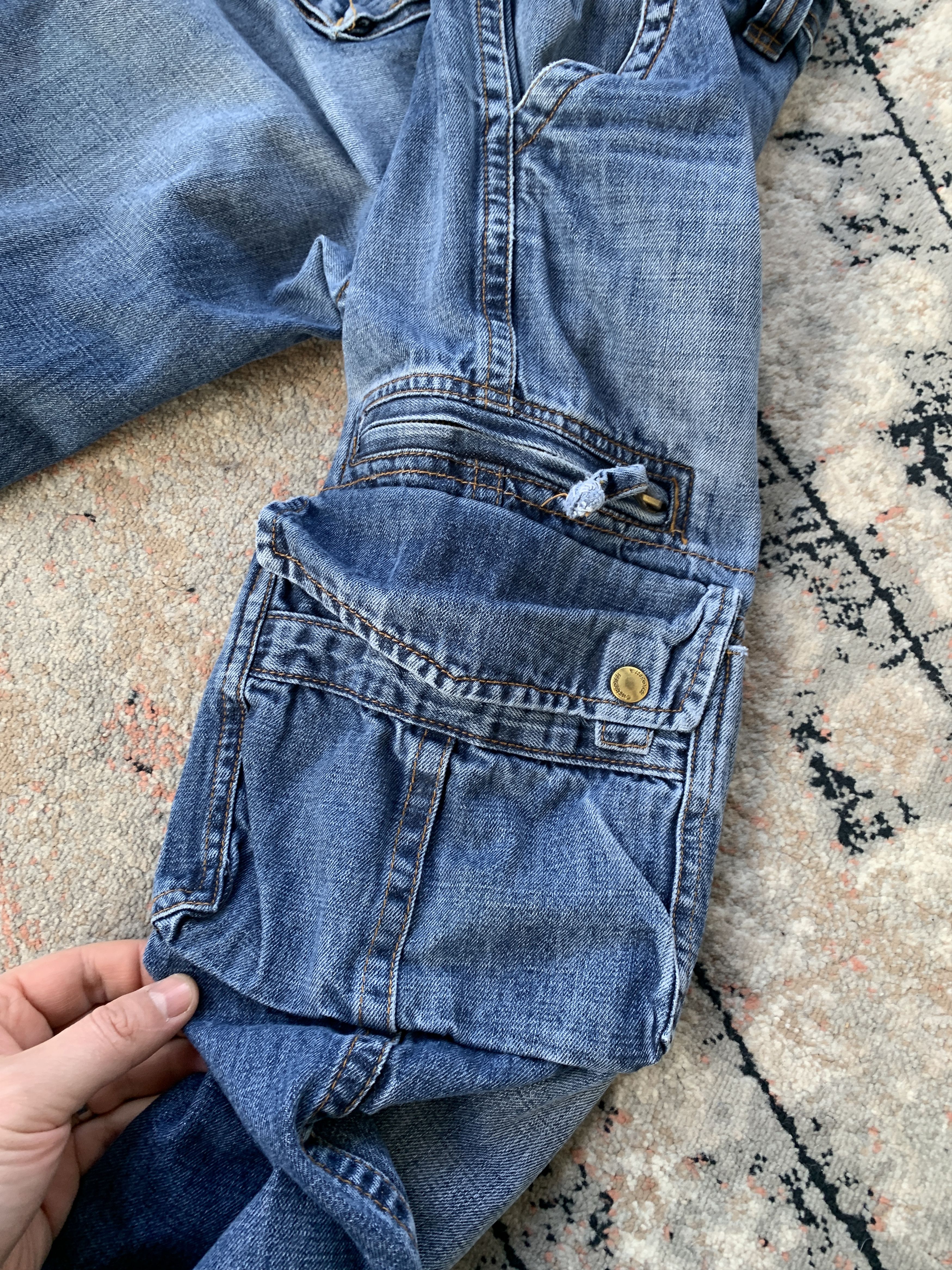 Cherokee × Vintage Vintage Cherokee Cargo Denim Pants Size US 34 / EU 50 - 9 Thumbnail