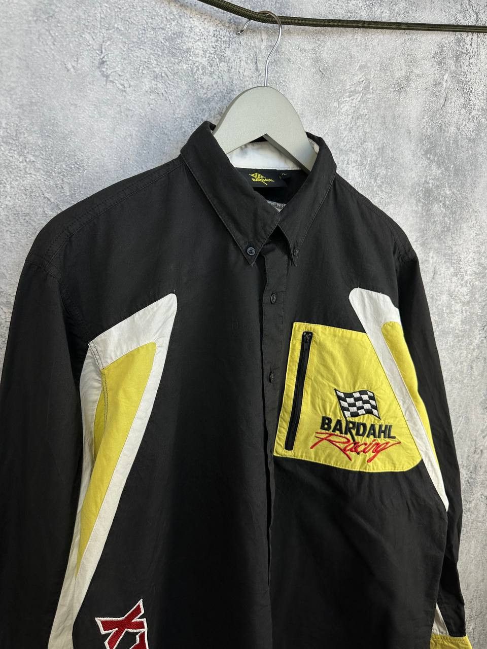 Vintage Bardahl Racing Shirt XTC Zip Pocket Button Up Long Sleeve Size US XL / EU 56 / 4 - 3 Thumbnail