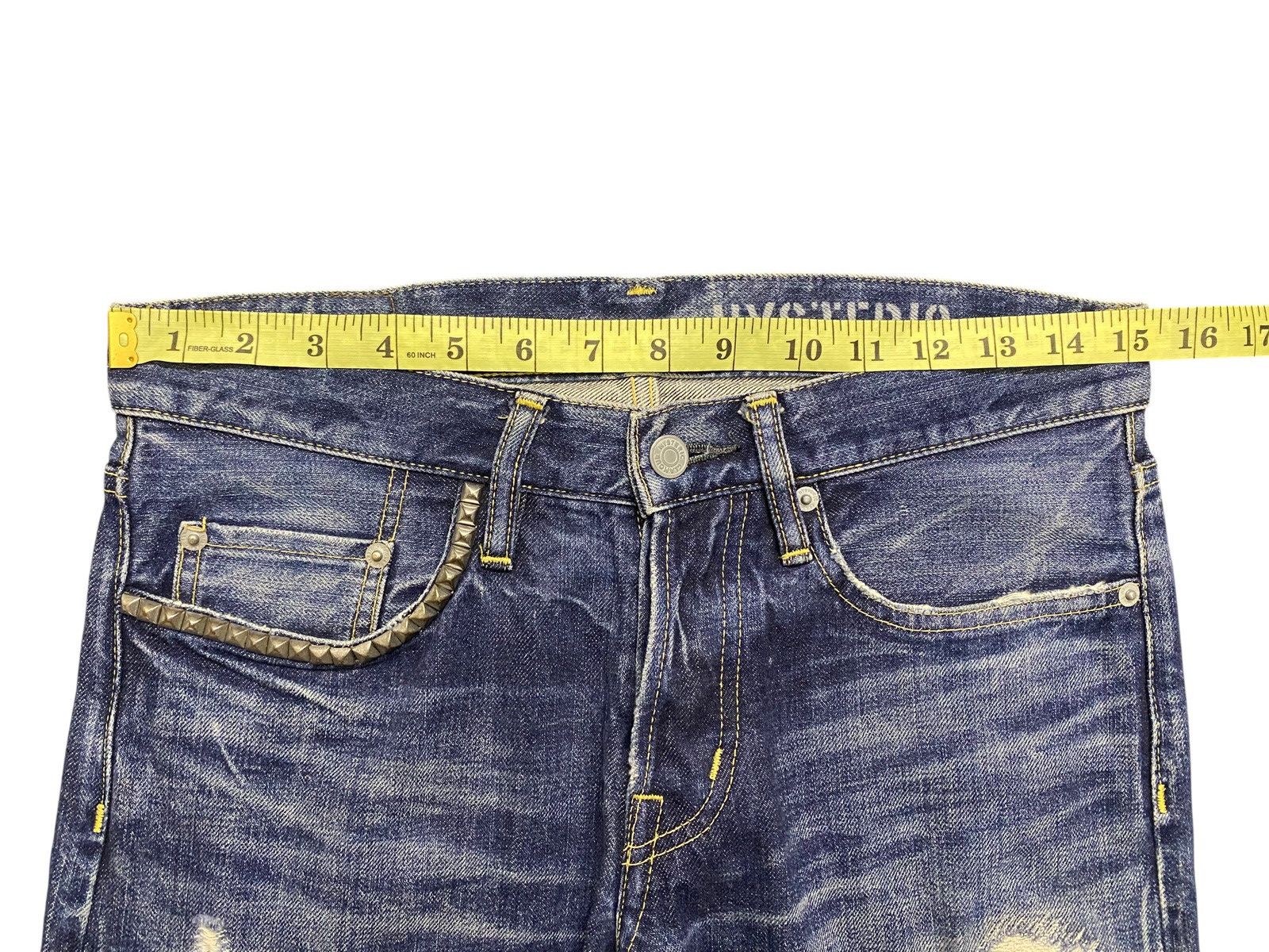 Hysteric Glamour Hysteric Glamour Distressed Stud Denim Size US 30 / EU 46 - 17 Thumbnail