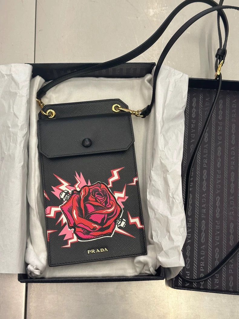 Prada Prada Crossbody Bag with Rose Design - dmc Size ONE SIZE - 1 Thumbnail