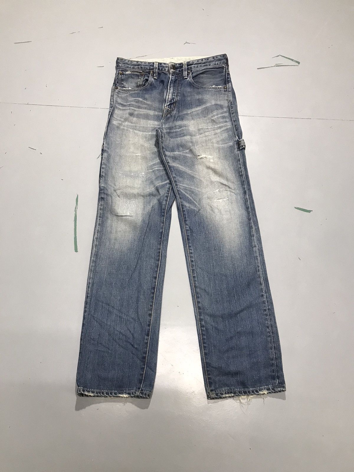 Levi's Vintage Levi’s 523 buckle belt damaged denim Size US 30 / EU 46 - 1 Thumbnail
