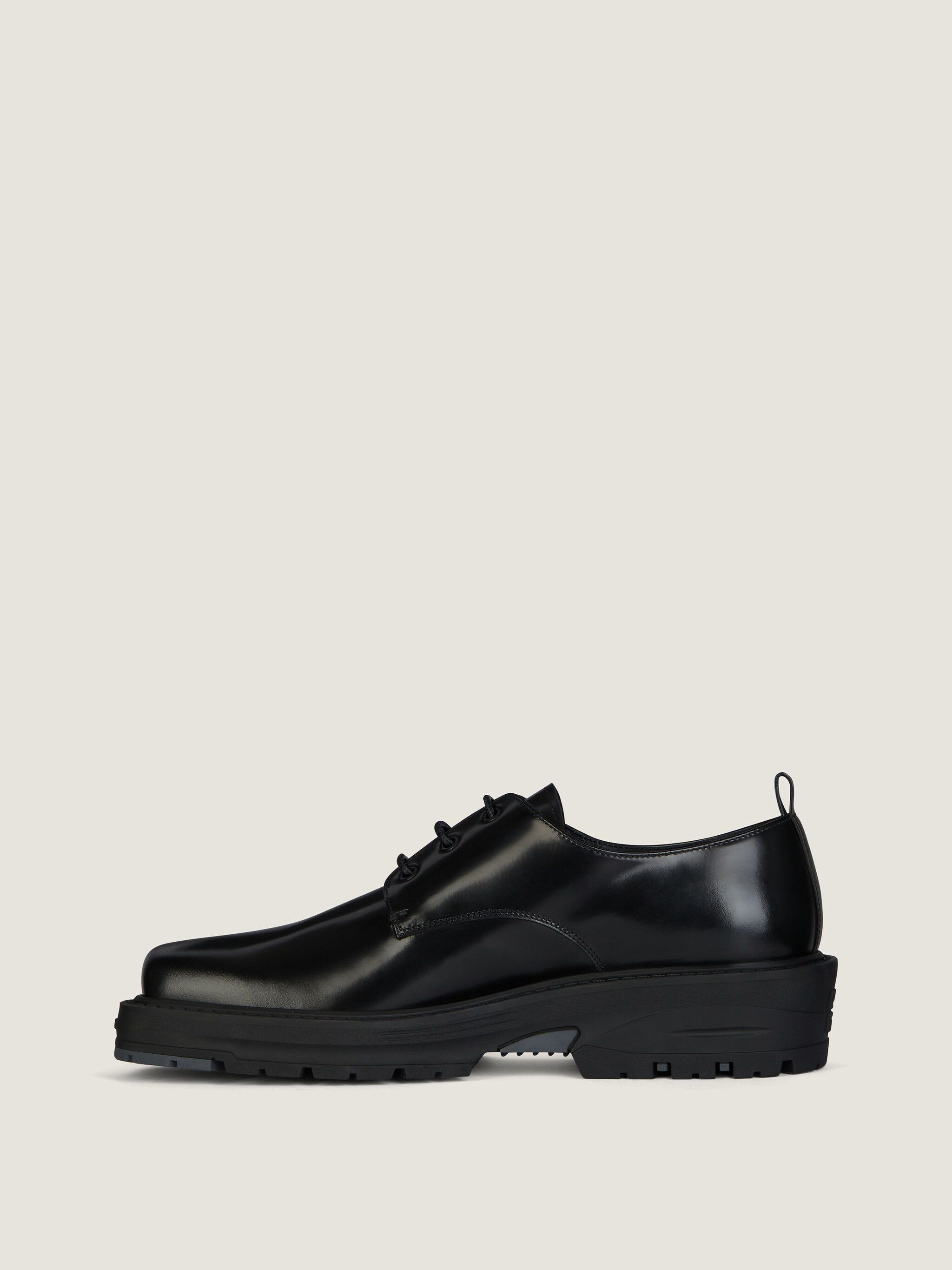 Givenchy o1w1db10426 Show Lace-Up Derby Shoes in Black Size US 12 / EU 45 - 2 Thumbnail