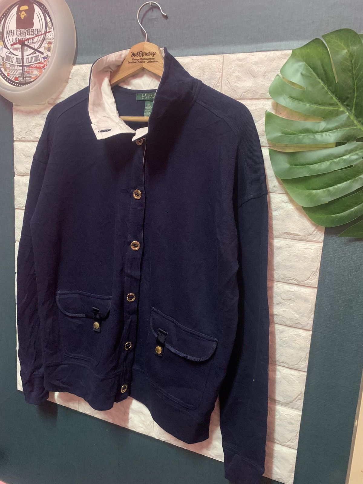 Polo Ralph Lauren × Vintage RARE!! Jacket Cardigan Polo Ralph Lauren Size US L / EU 52-54 / 3 - 2 Thumbnail