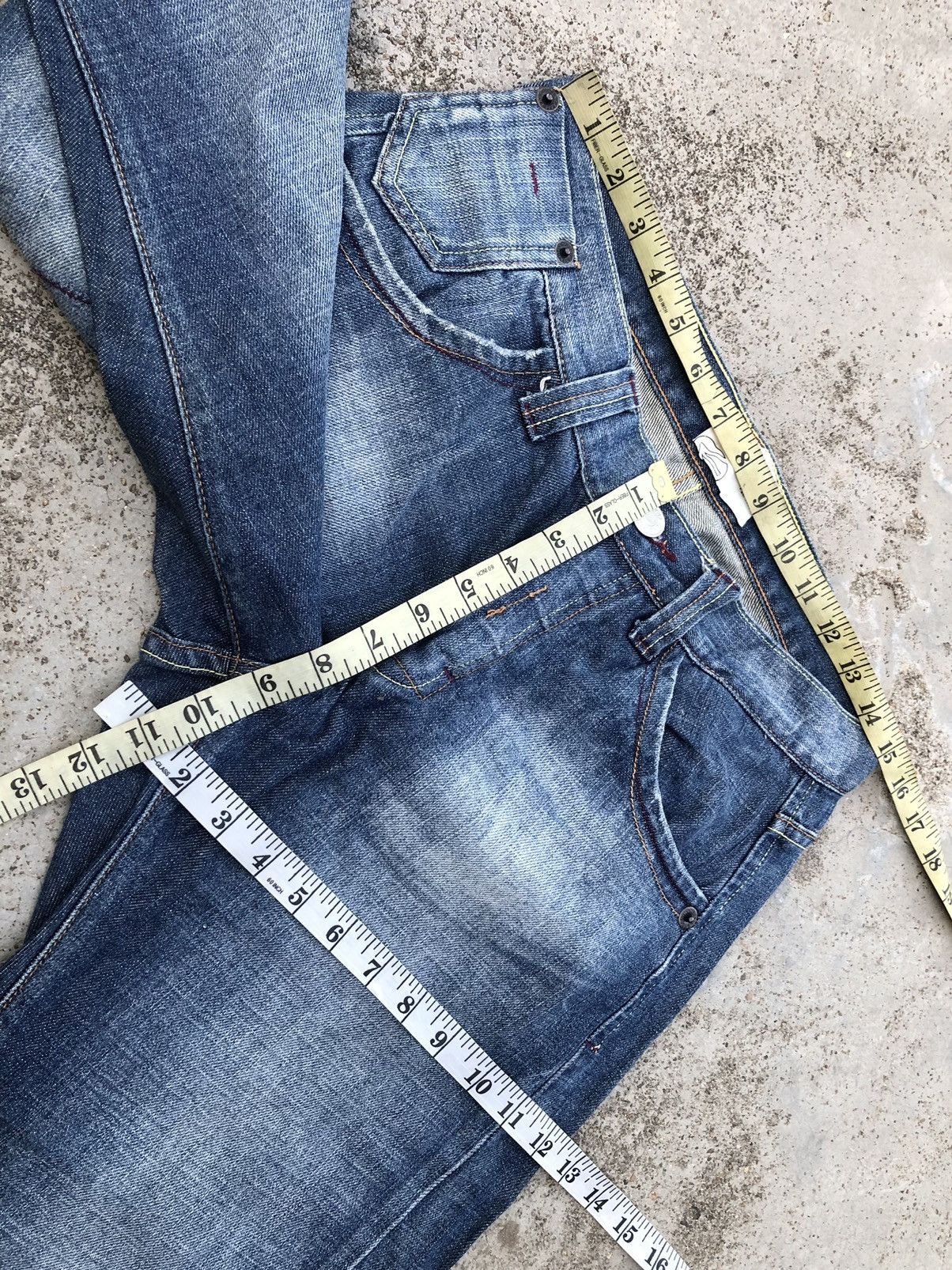 Energie WIDE LEG⚡️⚡️VINTAGE ENERGIE WASHED BLUE JEANS Size US 31 - 8 Thumbnail