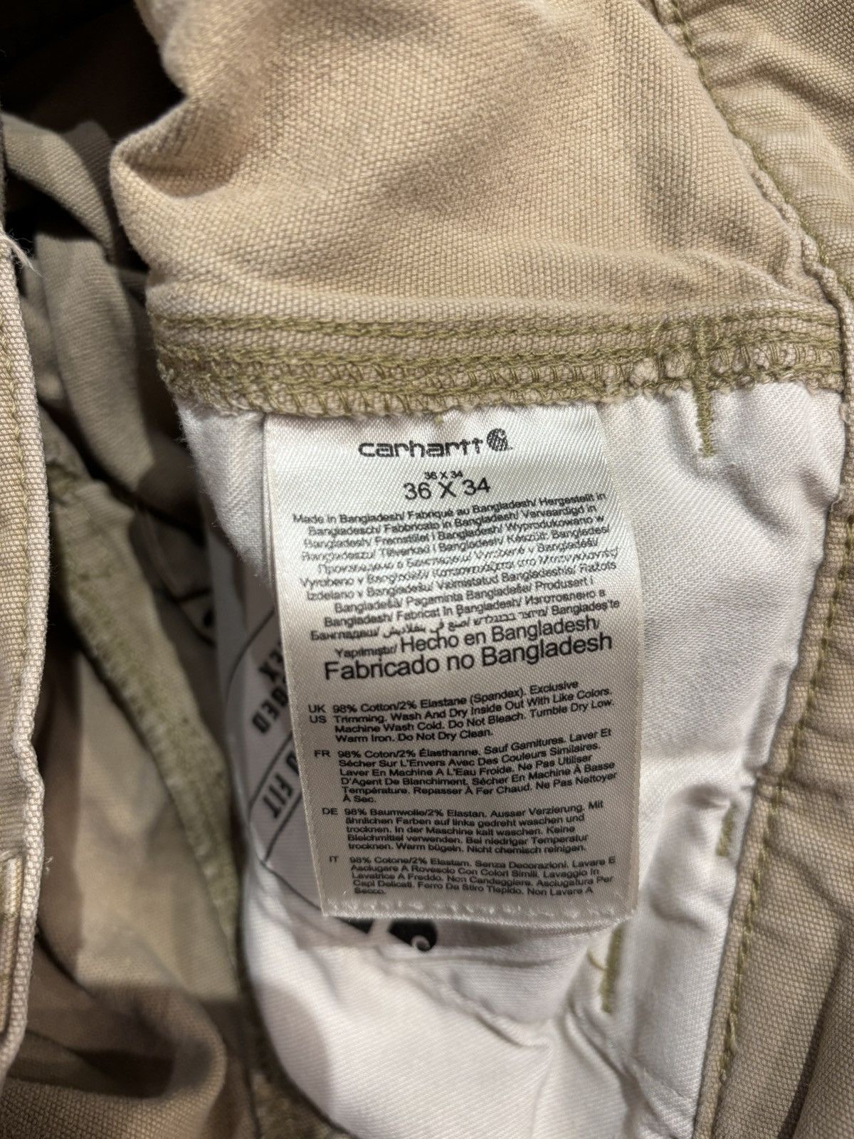 Carhartt Distressed carhartt workwear pants Size US 34 / EU 50 - 7 Thumbnail