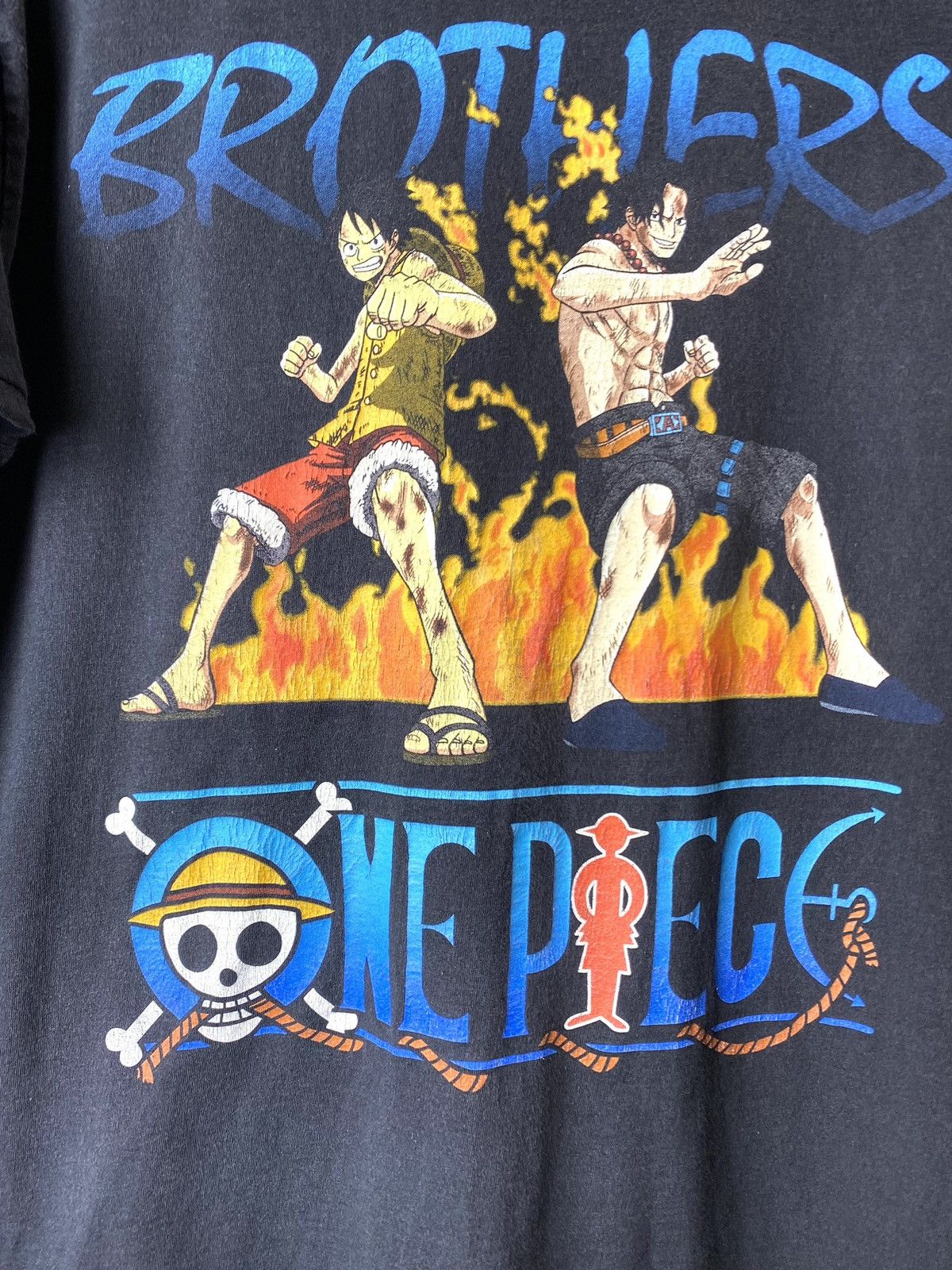 Anime Vintage 00’s Brothers One Piece Japan Cartoon T Shirt Anime Size US M / EU 48-50 / 2 - 3 Thumbnail