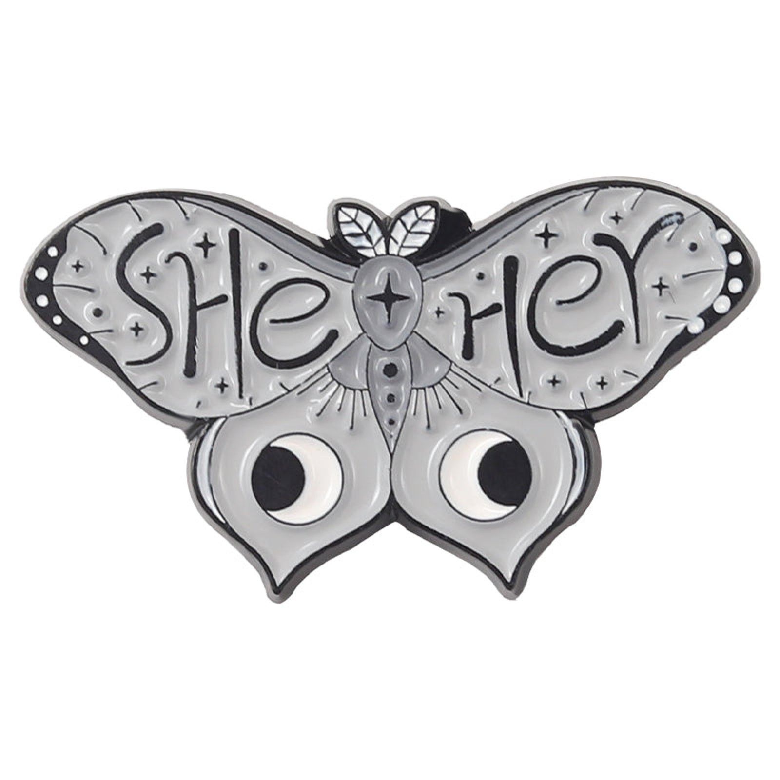 & Other Stories Butterfly SHE/HER Enamel Pins 417-3 Size ONE SIZE - 1 Thumbnail