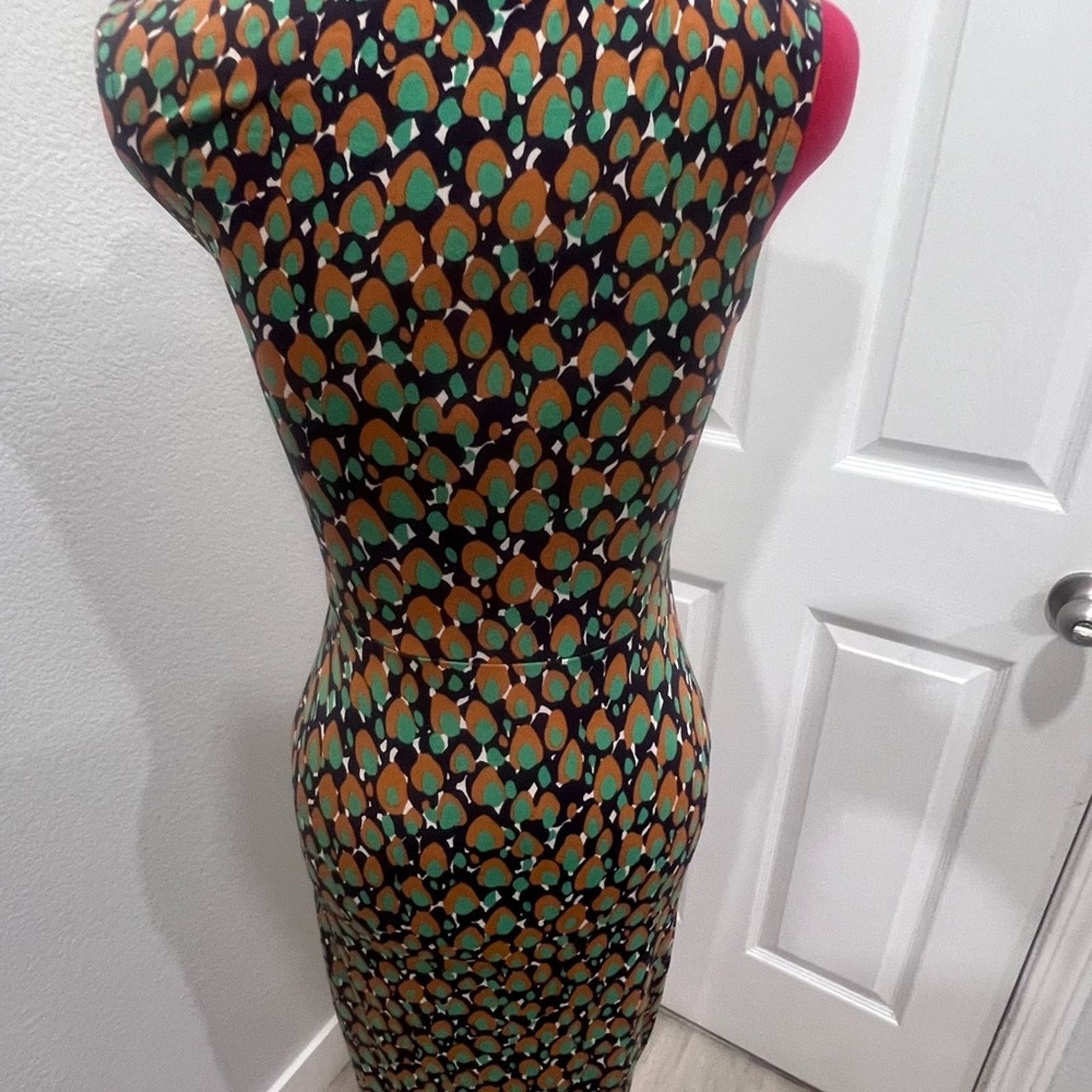 Boden Elegant Boden Multicolor Patterned Dress 2R Size XS / US 0-2 / IT 36-38 - 3 Thumbnail