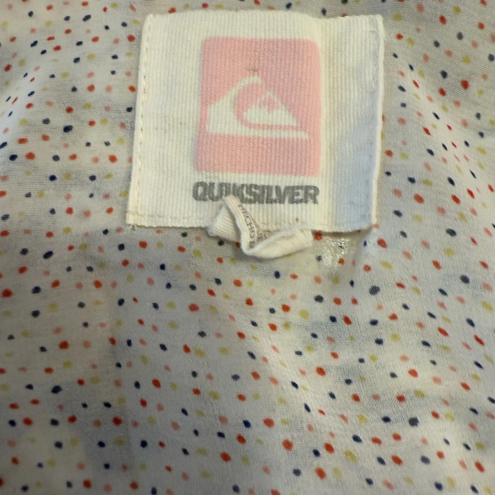 Quiksilver Quick Silver polka dot sheer swim coverup mini dress SZ XS Size XS / US 0-2 / IT 36-38 - 5 Thumbnail
