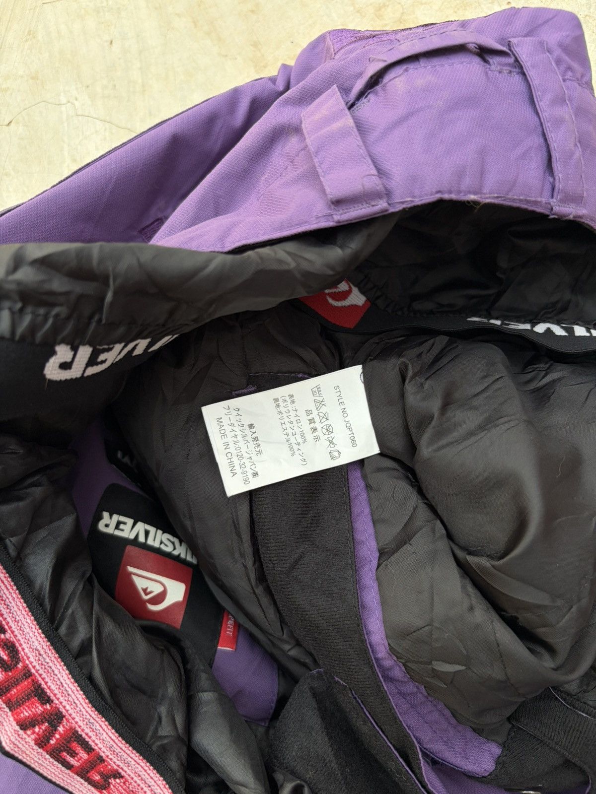 Quiksilver Vintage 00s Quiksilver Purple Insulated Snow Ski Pants Size US 34 / EU 50 - 10 Thumbnail