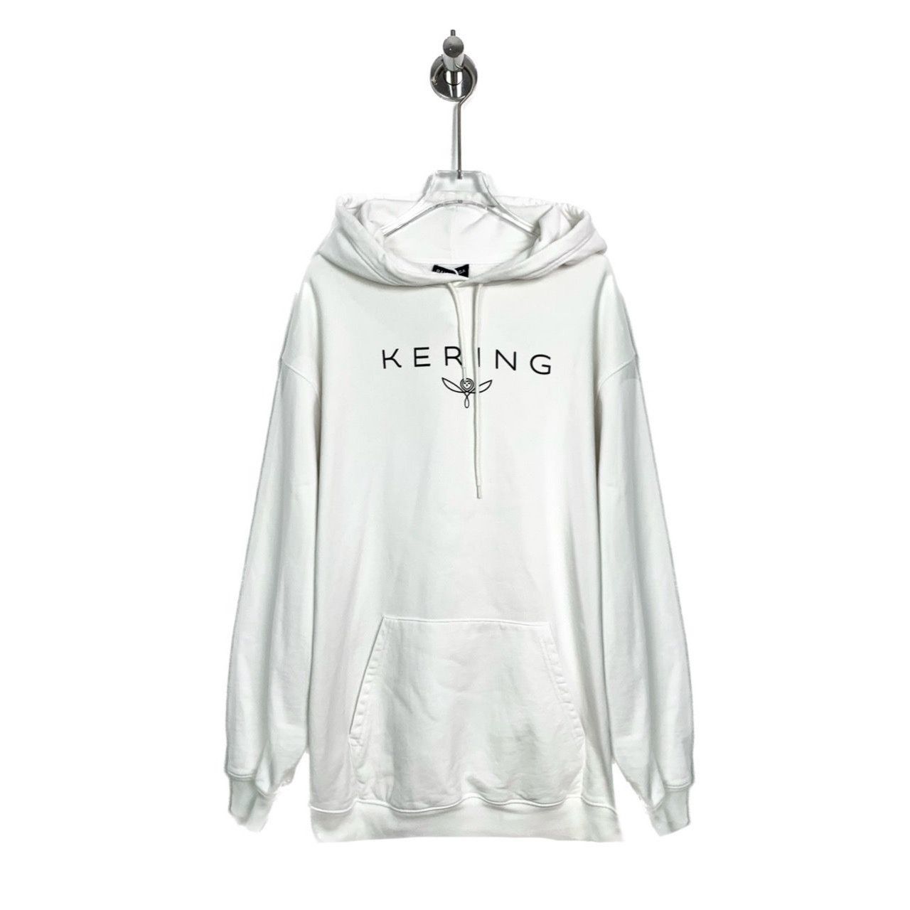 Balenciaga Balenciaga White Kering Hoodie Medium Size Unisex Cotton Ble Size M / US 6-8 / IT 42-44 - 1 Thumbnail