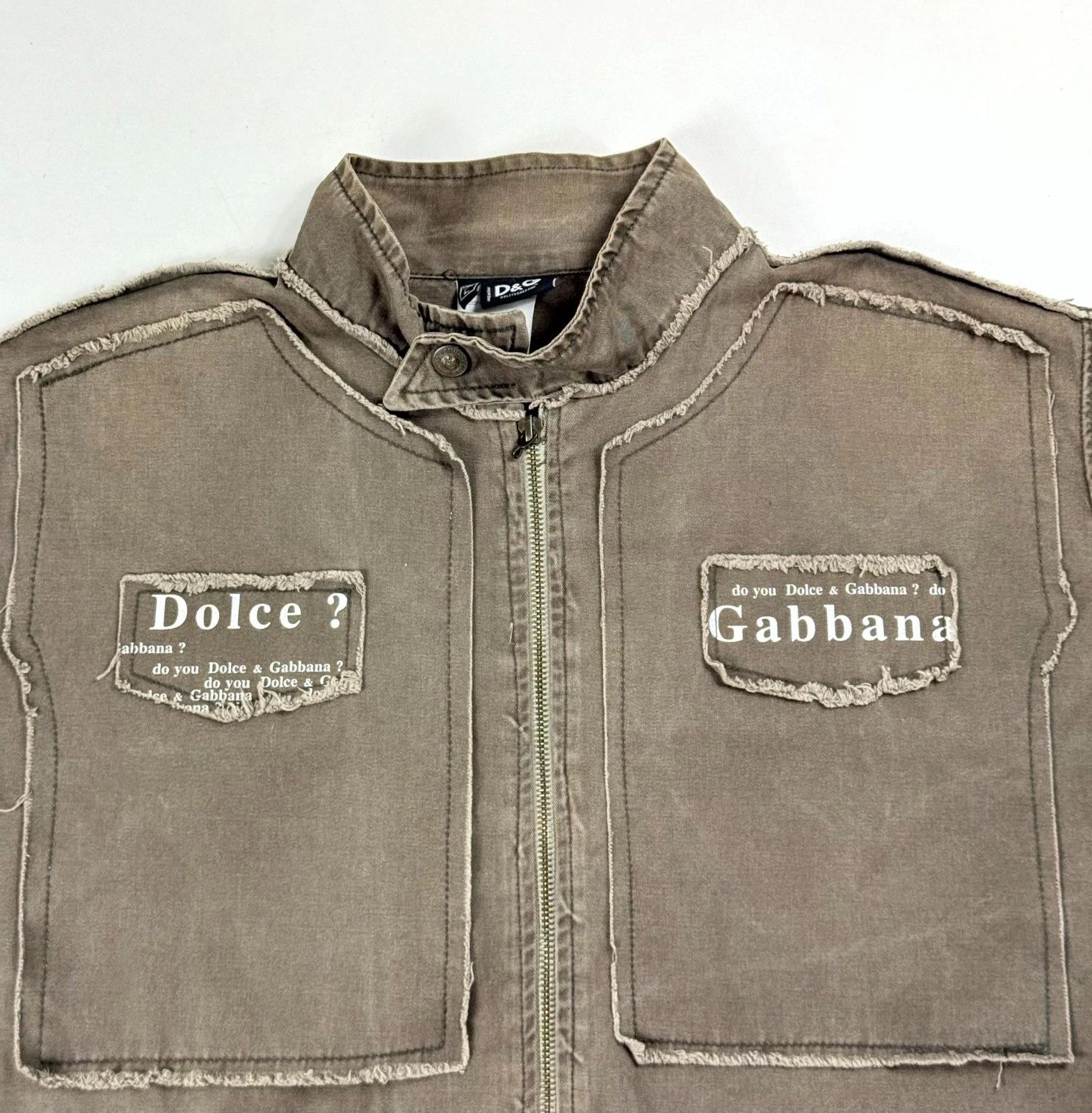 Vintage Dolce&Gabbana European Tour Patchwork Logo Jacket