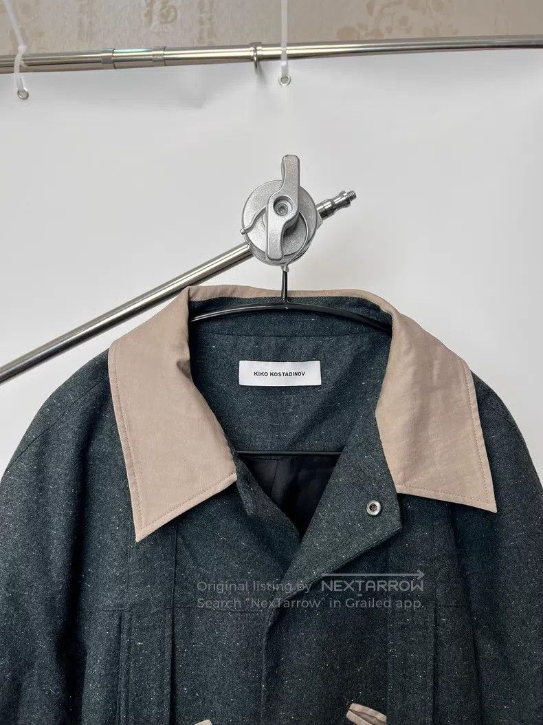 Dries Van Noten DRIES VAN NOTEN Dark Green Rose Button Wool Jacket Size US S / EU 44-46 / 1 - 4 Thumbnail