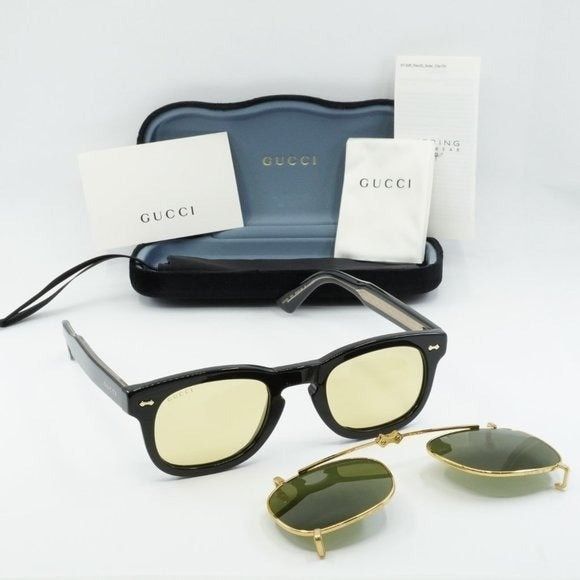 image of New Gucci Gg0182S 008 Sunglasses in Black, Men's