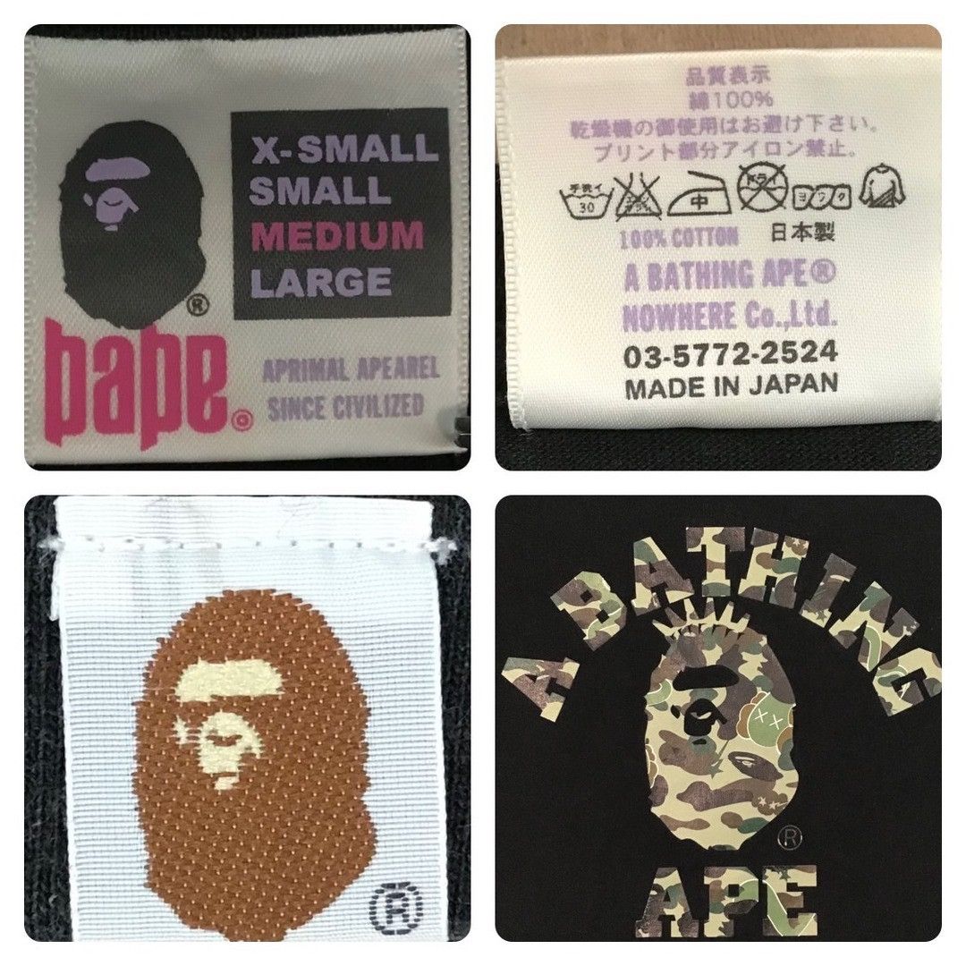 Bape × Kaws BAPE × KAWS 1st camo green bendy NYC college logo T-shirt Size US M / EU 48-50 / 2 - 9 Thumbnail