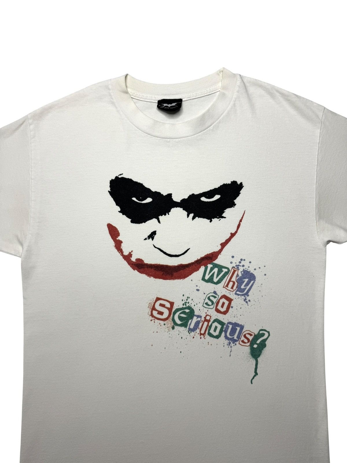 Vintage 2008 The Dark Knight Heath Ledger Joker Movie Tee Shirt Size US L / EU 52-54 / 3 - 2 Thumbnail