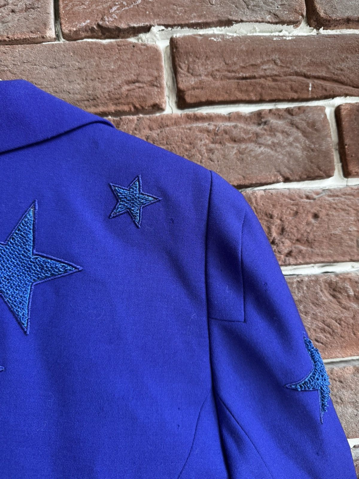 Escada 80s Escada Couture Blue Star Coat Blazer Jacket 38 Size XS / US 0-2 / IT 36-38 - 12 Thumbnail