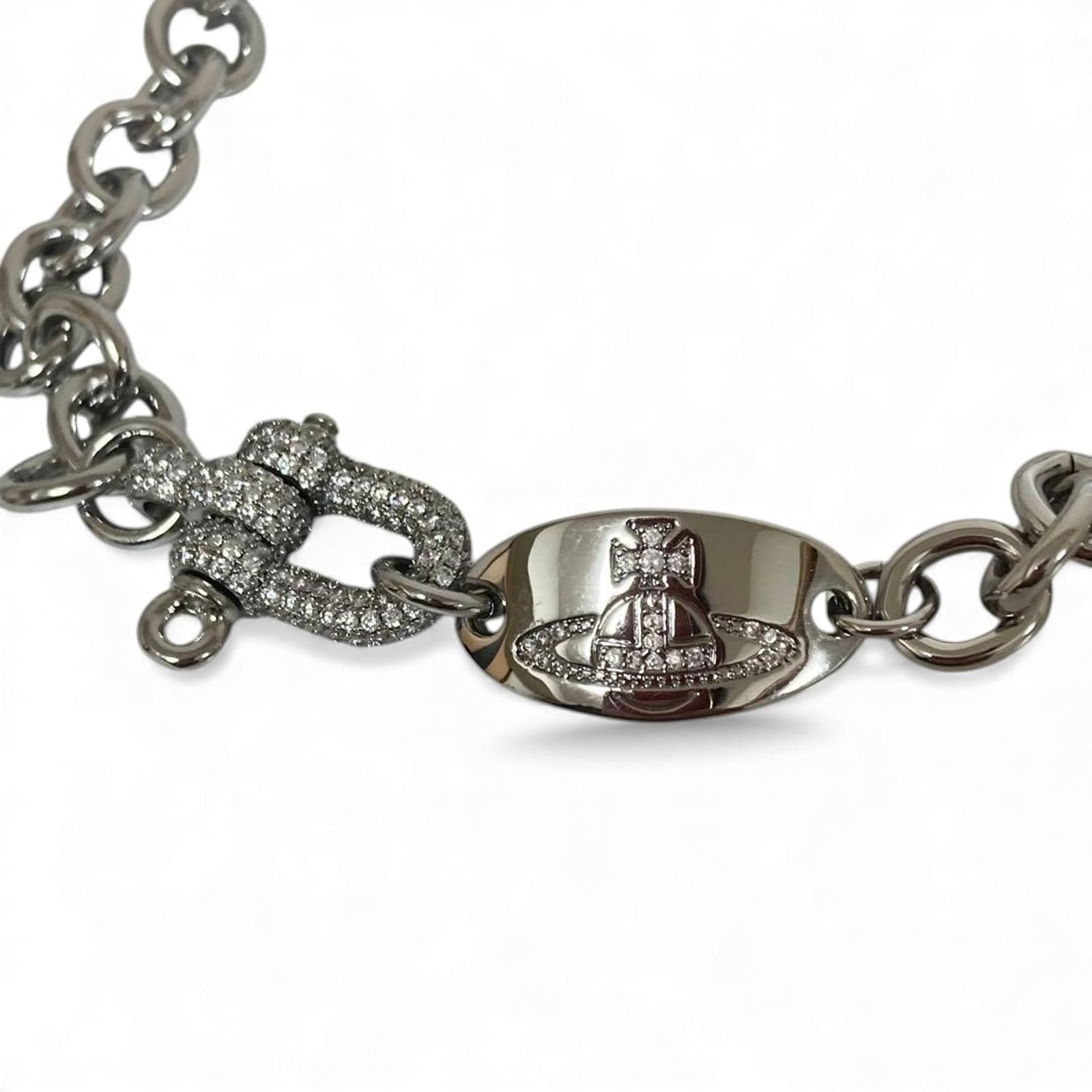 Vivienne Westwood Vivienne Westwood - Silver Chain Necklace Orb Pendant Size ONE SIZE - 4 Thumbnail